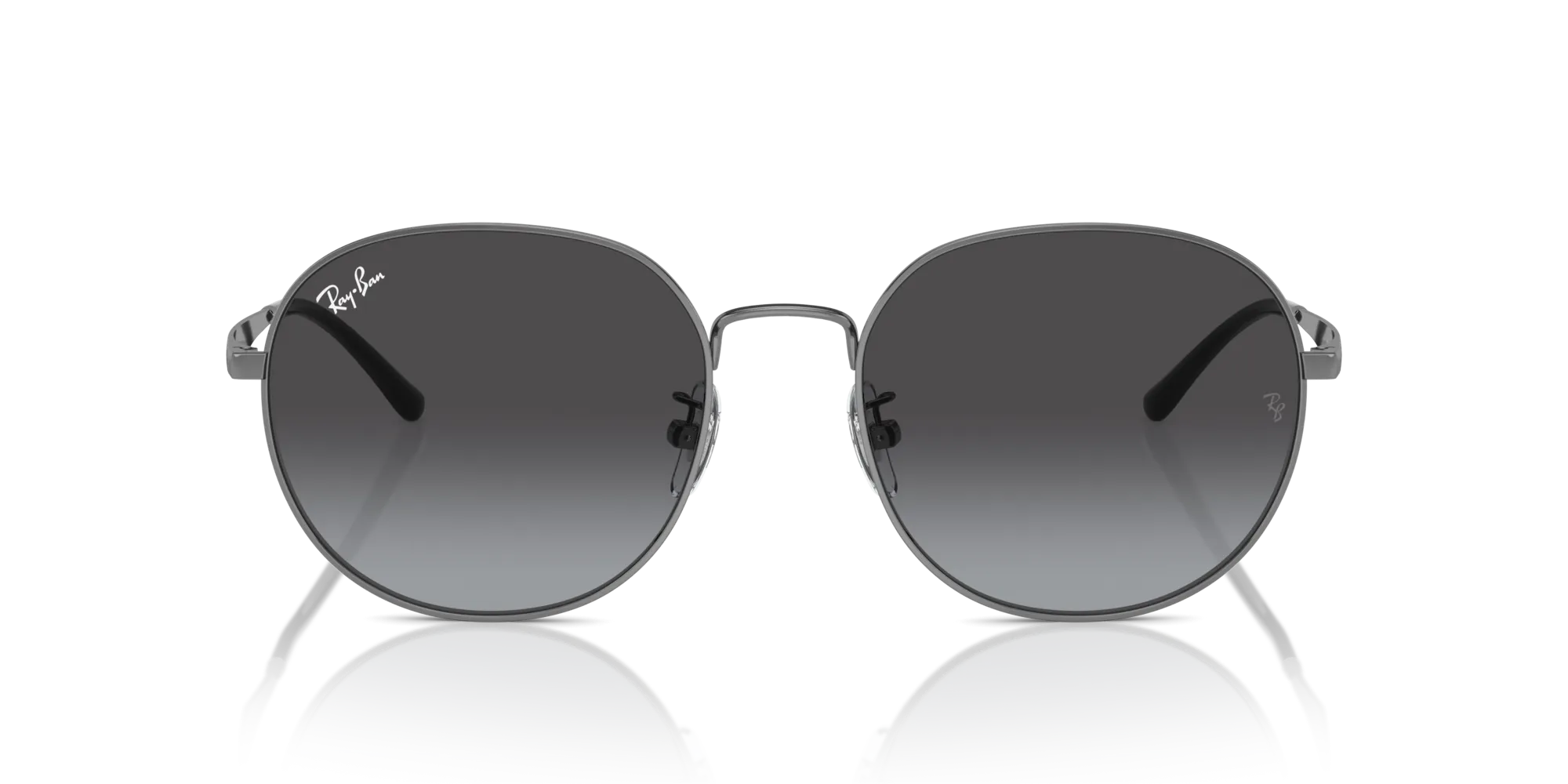 Ray - Ban RB3727D 004/8G Occhiali da sole Metallo Grigio Grigio Pantos Normale Sfumato - immagine 3