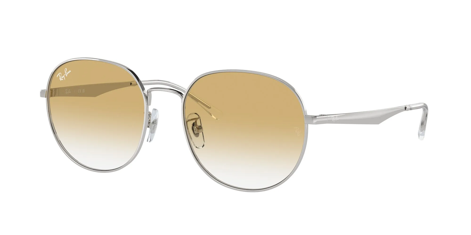Ray - Ban RB3727D 003/2Q Occhiali da sole Metallo Argento Giallo Pantos Normale Sfumato - immagine 1