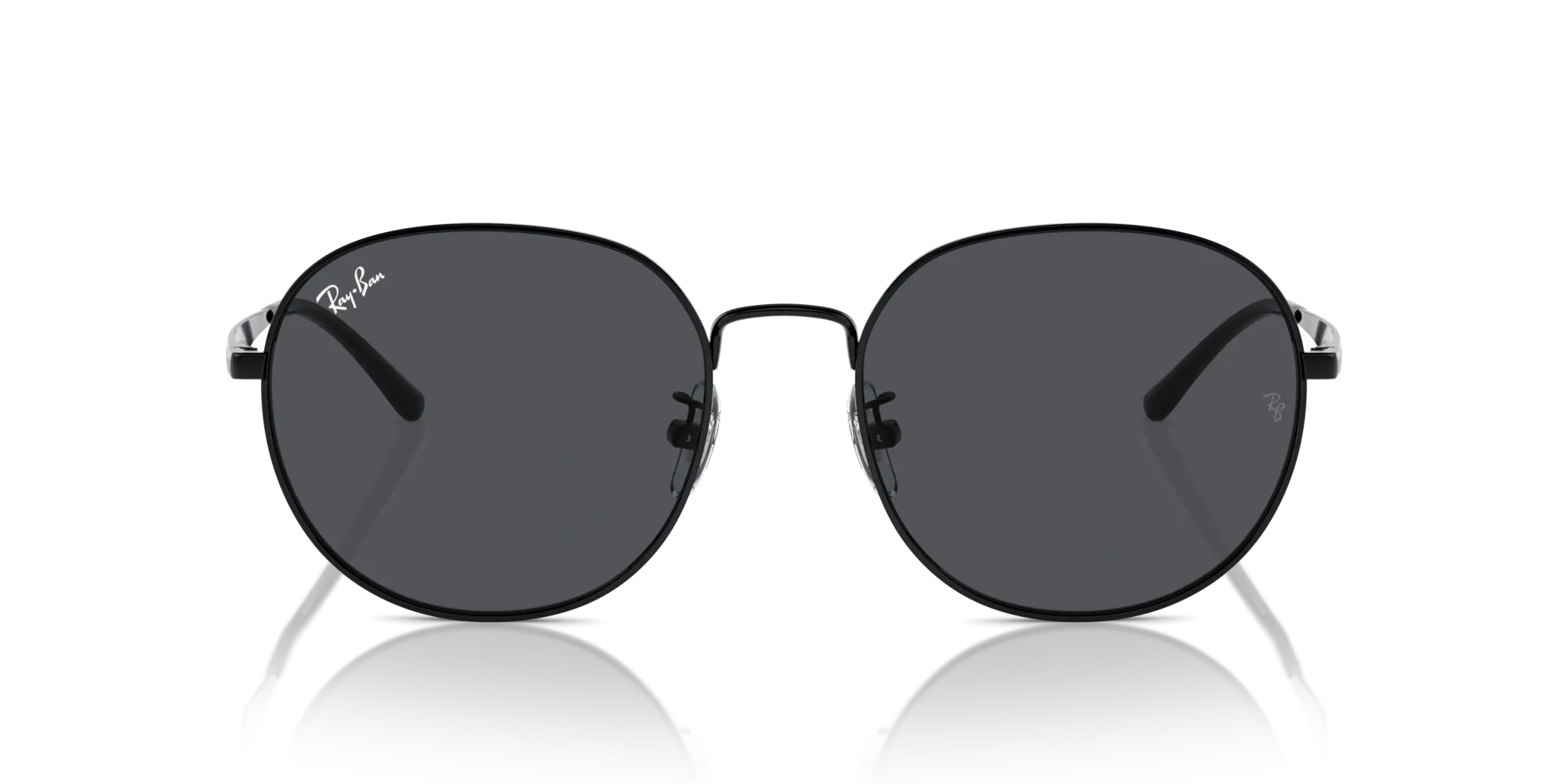 Ray - Ban RB3727D 002/87 Occhiali da sole Metallo Nero Grigio Pantos Normale - immagine 3
