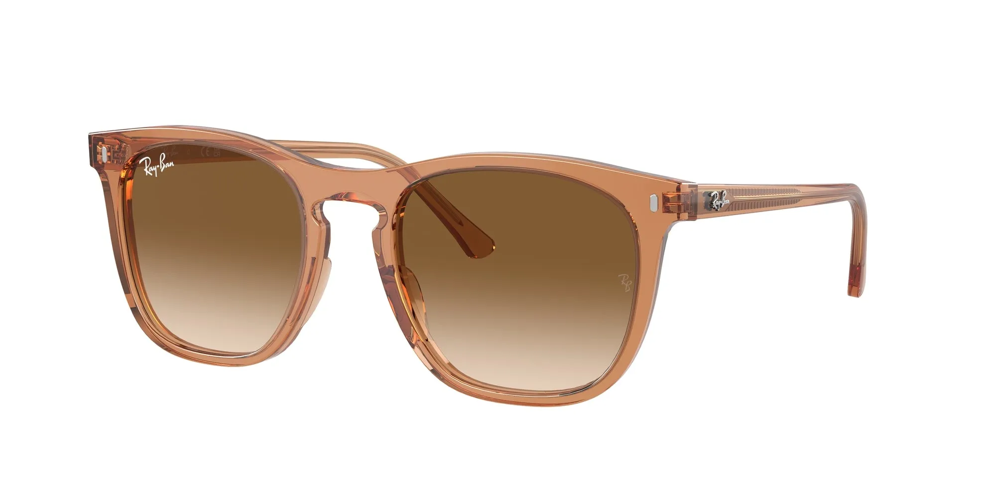 Ray - Ban RB2210 676451 Occhiali da sole Acetato Marrone Marrone Squadrata Normale Sfumato - immagine 1