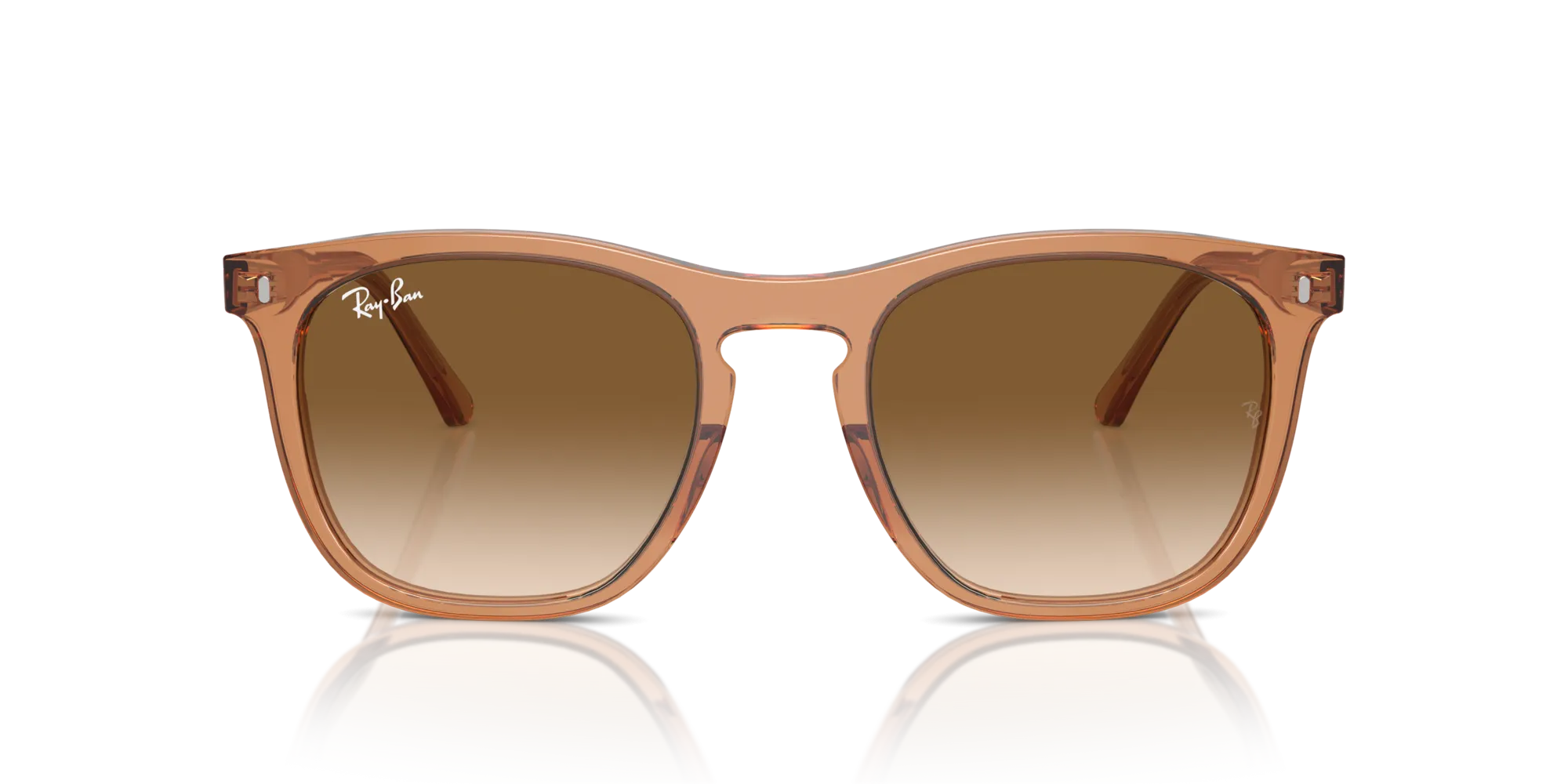 Ray - Ban RB2210 676451 Occhiali da sole Acetato Marrone Marrone Squadrata Normale Sfumato - immagine 3