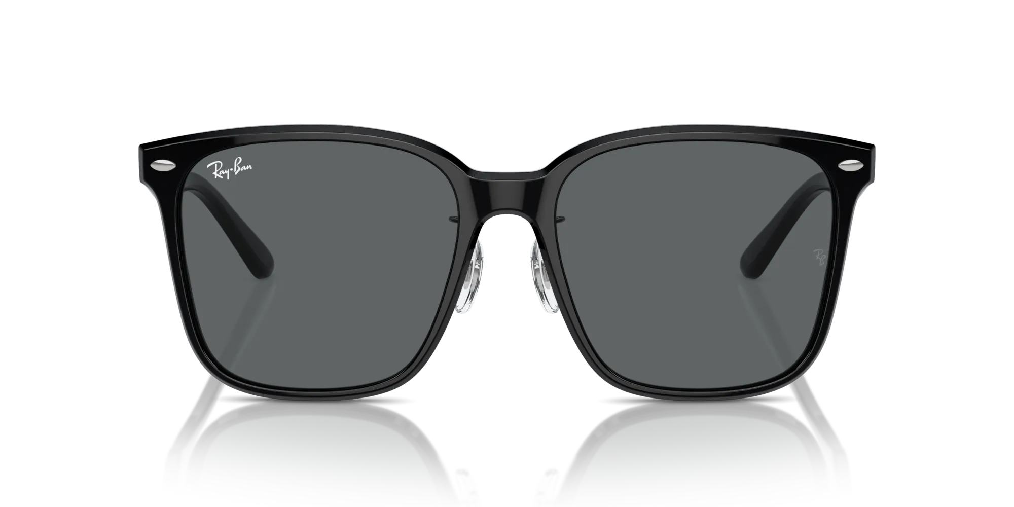 Ray - Ban RB2206D 901/87 Occhiali da sole Acetato Nero Grigio Squadrata Normale - immagine 3