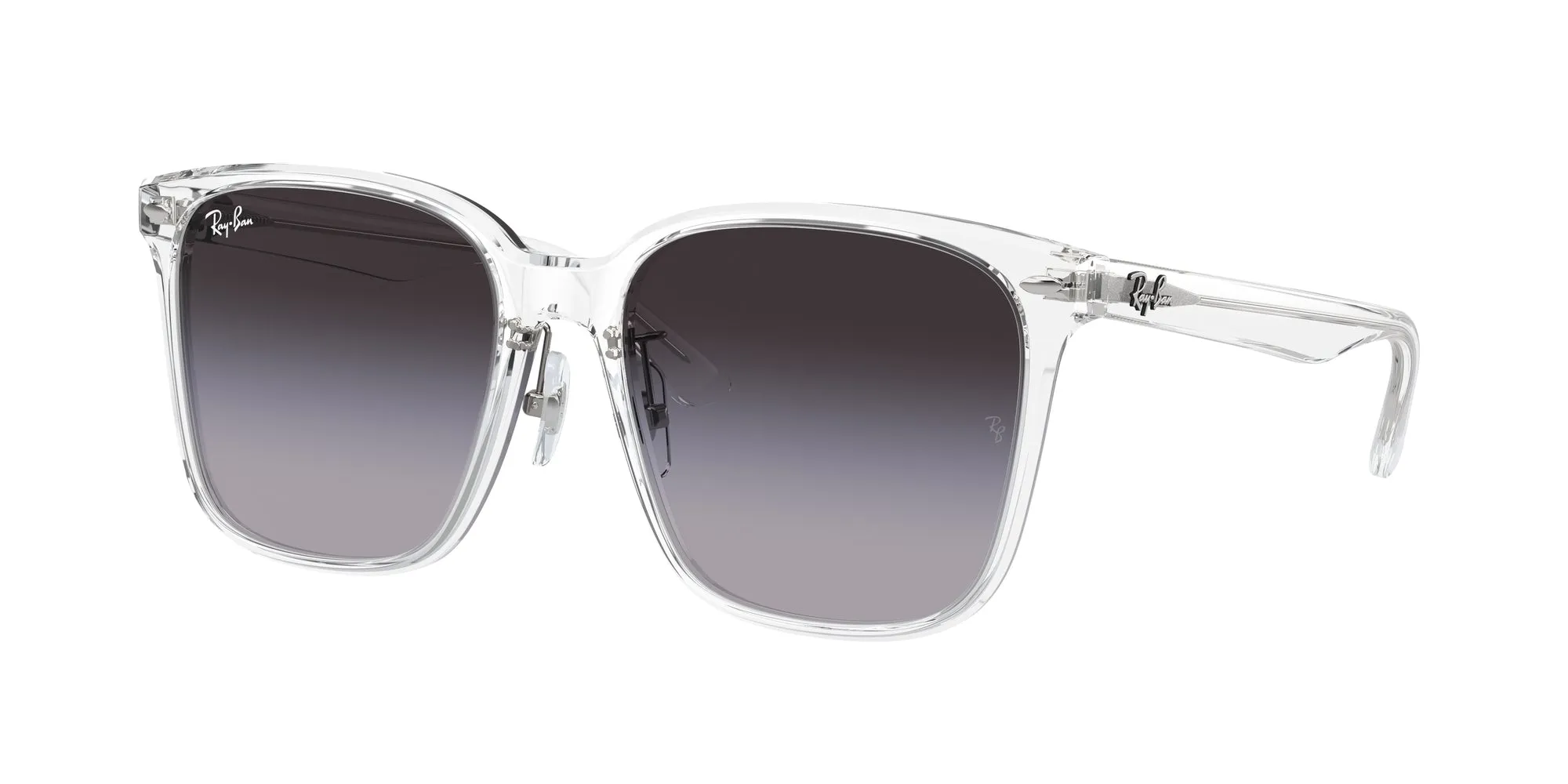 Ray - Ban RB2206D 64478G Occhiali da sole Acetato Trasparente Grigio Squadrata Normale Sfumato - immagine 1