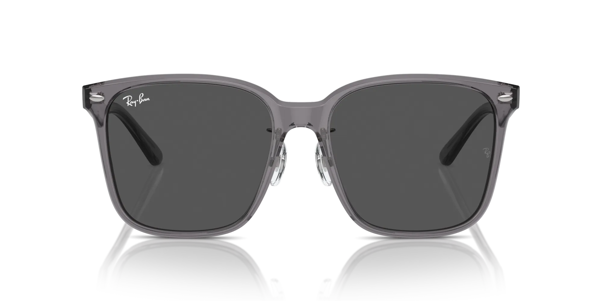 Ray - Ban RB2206D 139987 Occhiali da sole Acetato Grigio Grigio Squadrata Normale - immagine 3