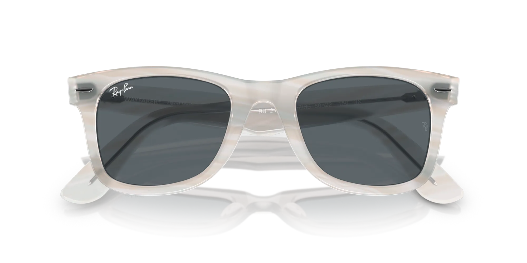 Ray - Ban RB2140 WAYFARER 1407R5 Occhiali da sole Acetato Azzurro Blu Squadrata Normale - immagine 2