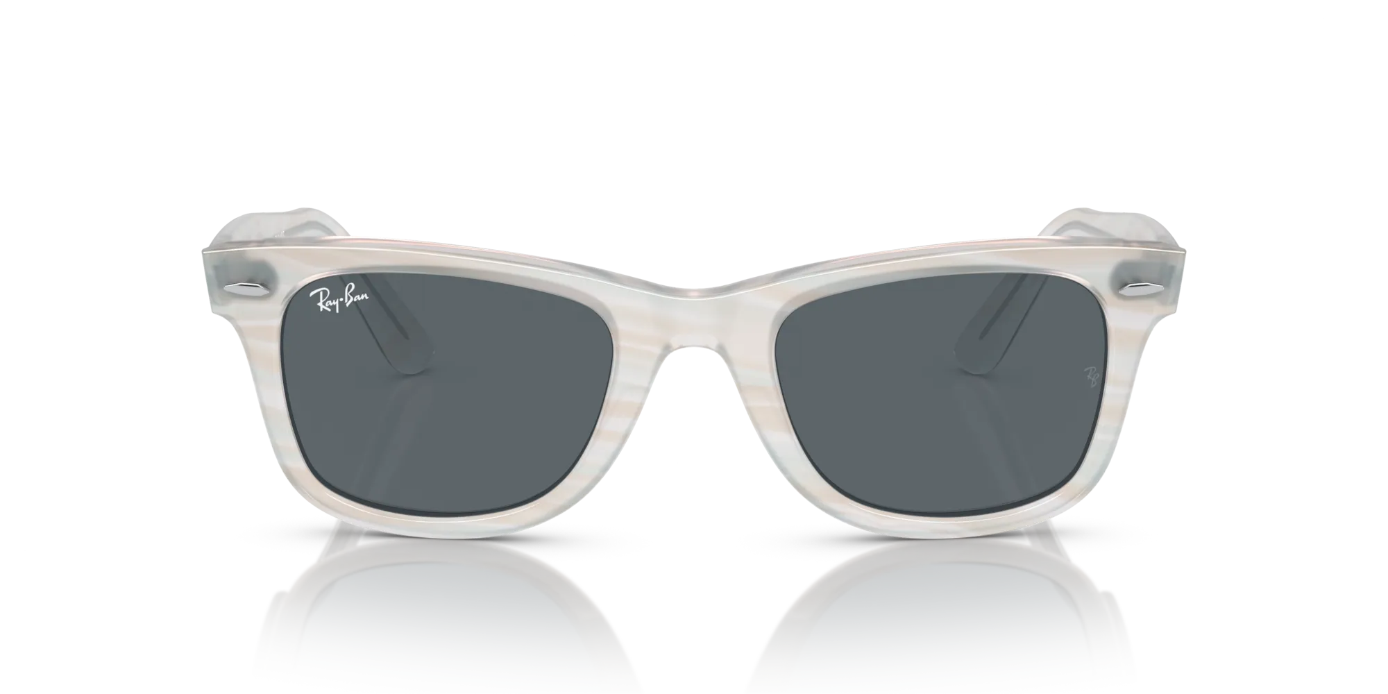 Ray - Ban RB2140 WAYFARER 1407R5 Occhiali da sole Acetato Azzurro Blu Squadrata Normale - immagine 3