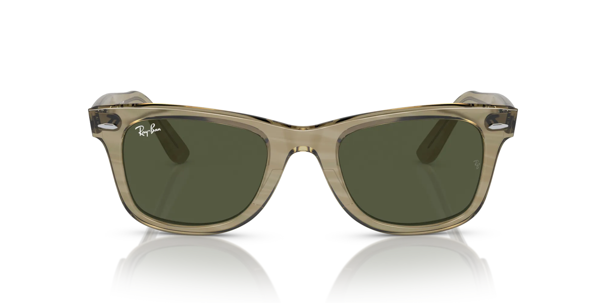 Ray - Ban RB2140 WAYFARER 138731 Occhiali da sole Acetato Grigio Verde Squadrata Normale - immagine 3