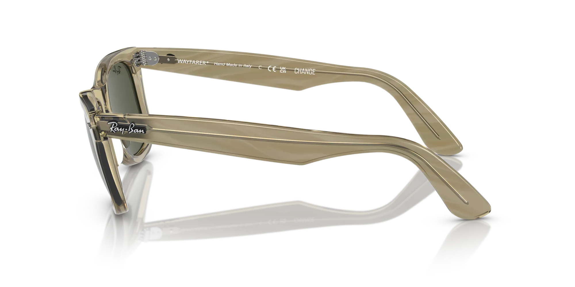 Ray - Ban RB2140 WAYFARER 138731 Occhiali da sole Acetato Grigio Verde Squadrata Normale - immagine 4