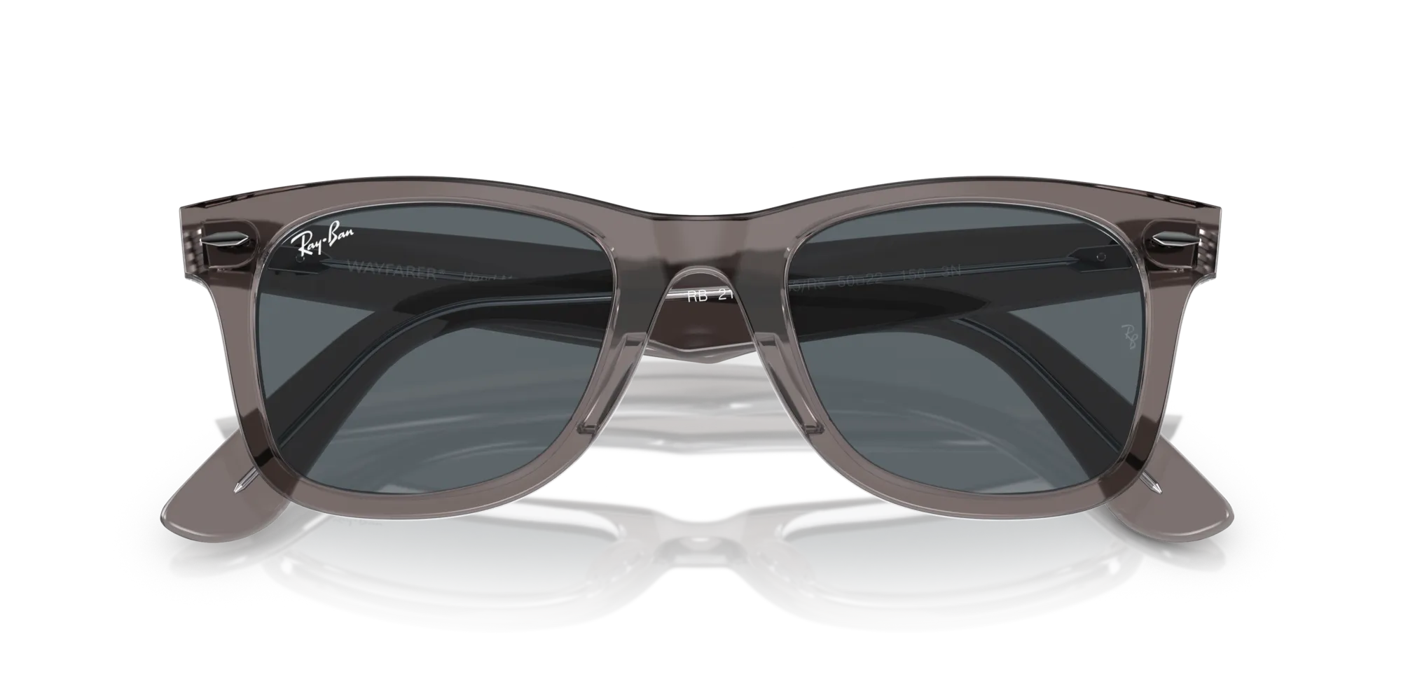 Ray - Ban RB2140 WAYFARER 1355R5 Occhiali da sole Acetato Grigio Blu Squadrata Normale - immagine 2