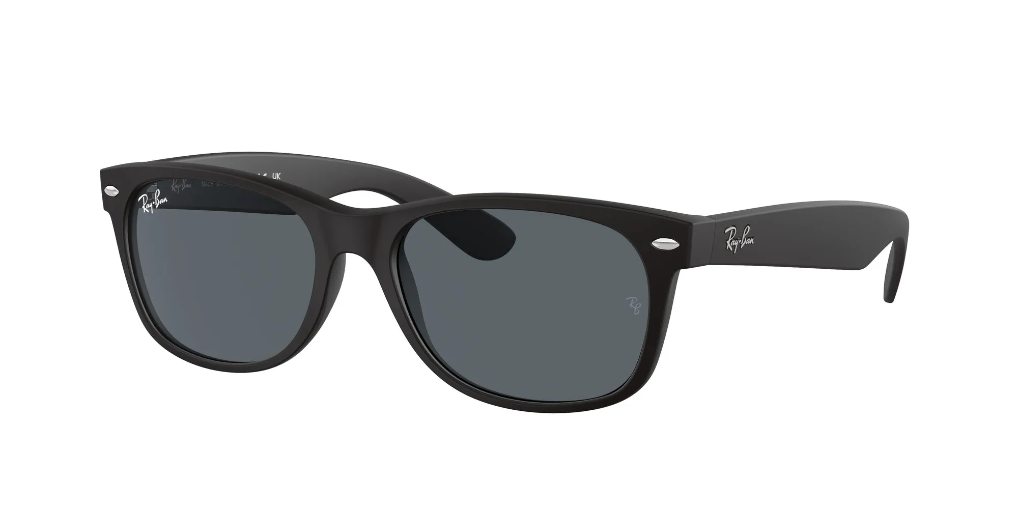 Ray - Ban RB2132 NEW WAYFARER 622/R5 Occhiali da sole Nylon Nero Blu Squadrata Normale Antiriflesso - immagine 1