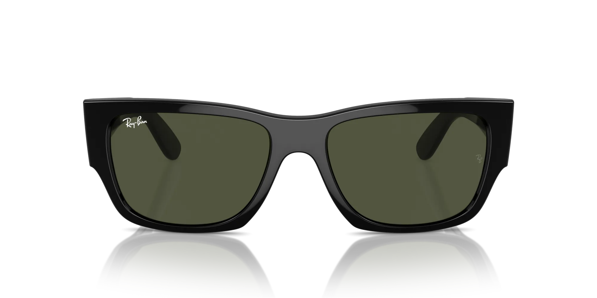 Ray - Ban RB0947S CARLOS 901/31 Occhiali da sole Acetato Nero Verde Squadrata Normale - immagine 3