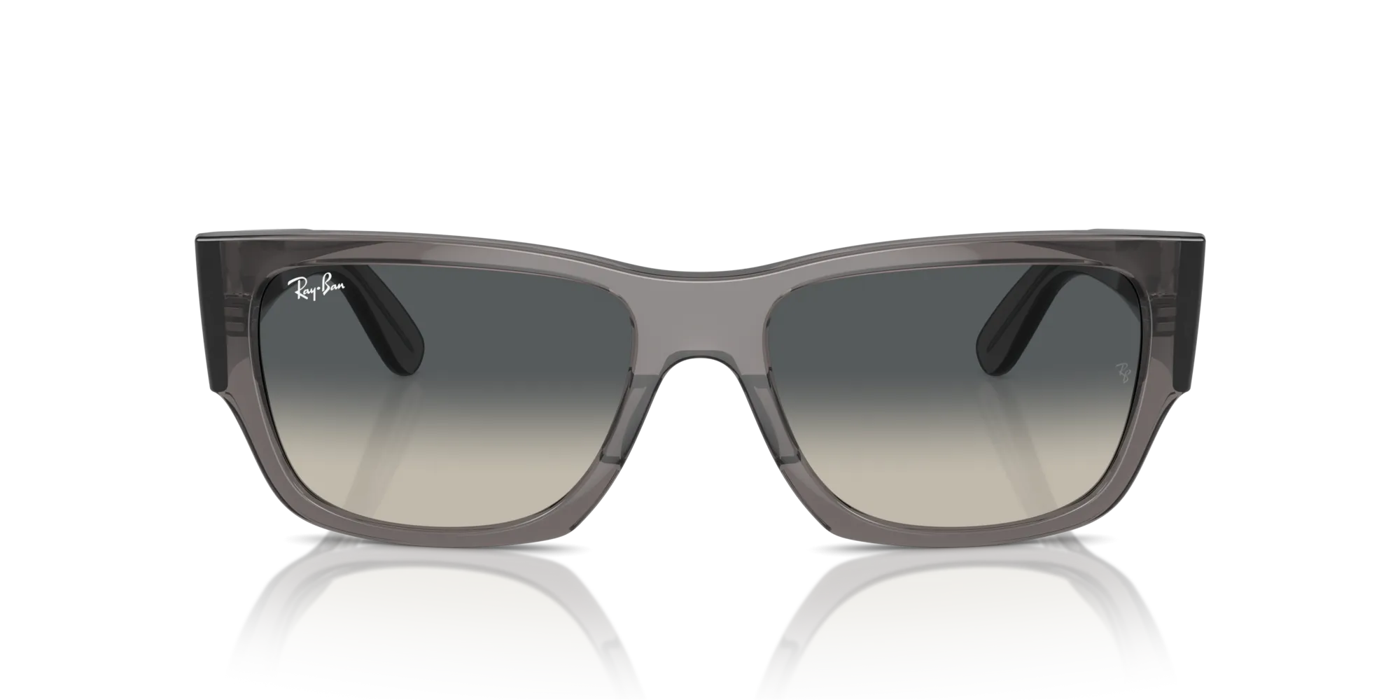 Ray - Ban RB0947S CARLOS 667571 Occhiali da sole Acetato Grigio Grigio Squadrata Normale Sfumato - immagine 3