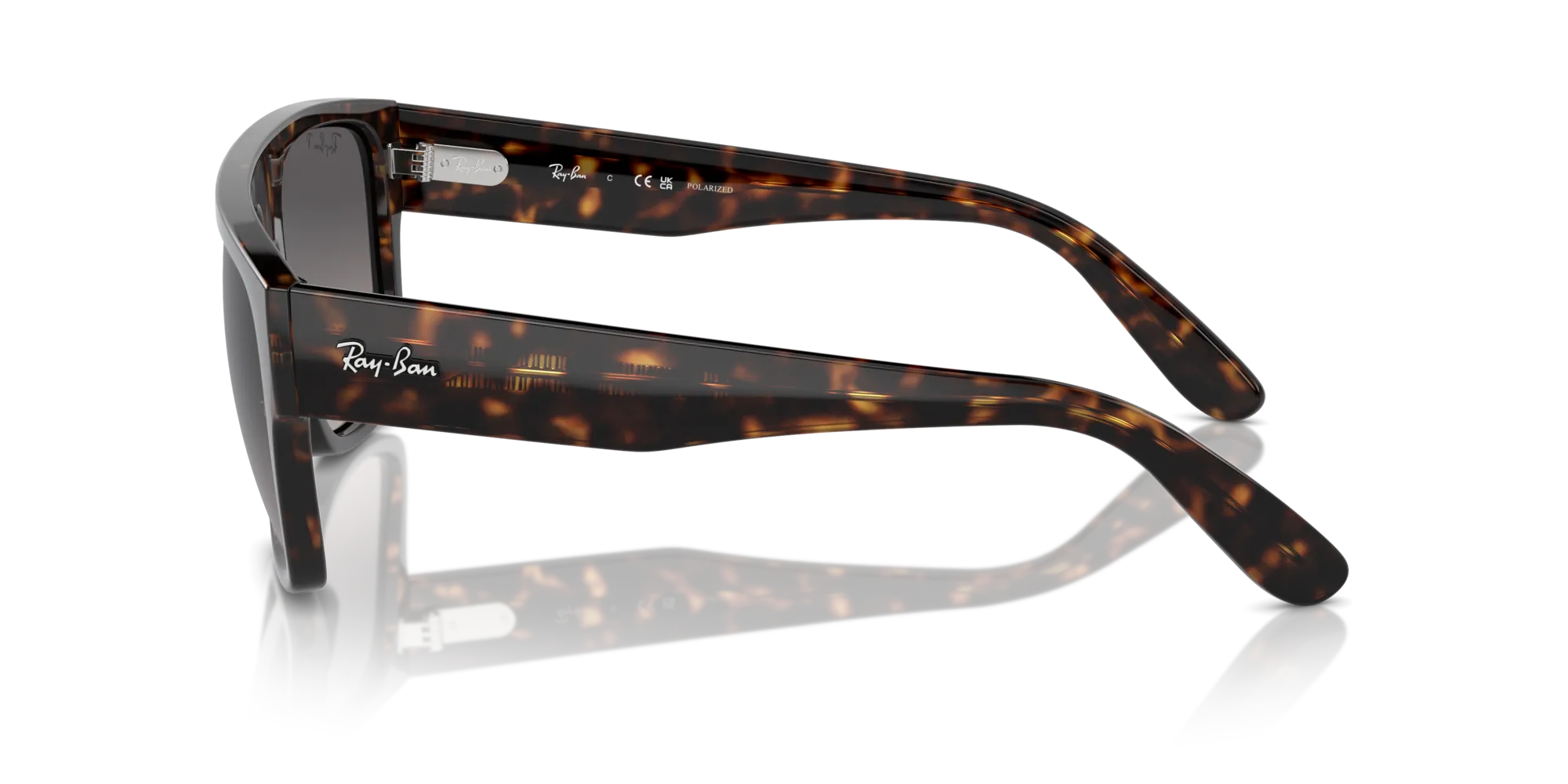Ray - Ban RB0360S DRIFTER 902/M3 Occhiali da sole Acetato Tartaruga Grigio Squadrata Polarizzata Sfumato - immagine 4