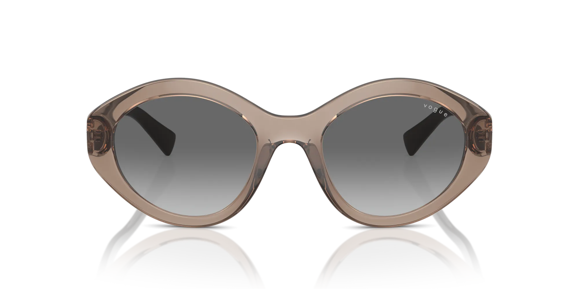 VOGUE EYEWEAR VO5576SB 294011 Occhiali da sole Nylon Marrone Grigio Rotonda Normale Sfumato - immagine 3
