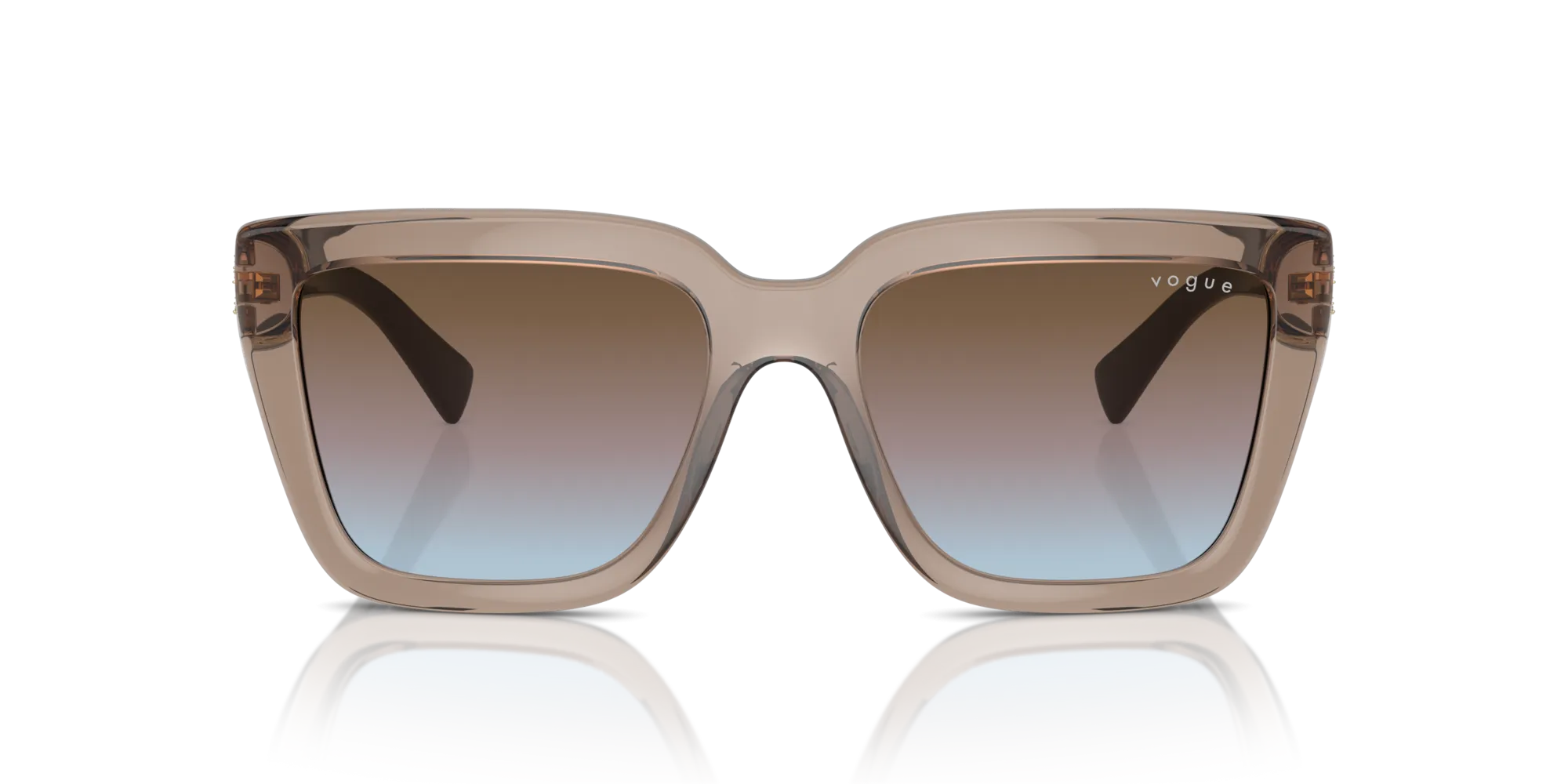 VOGUE EYEWEAR VO5575SB 294048 Occhiali da sole Nylon Marrone Blu Farfalla Normale Sfumato - immagine 3