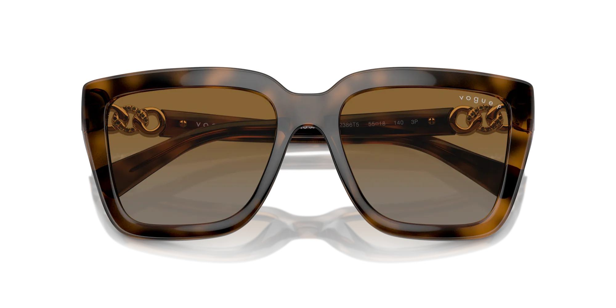 VOGUE EYEWEAR VO5575SB 2386T5 Occhiali da sole Nylon Marrone Marrone Farfalla Polarizzata Sfumato - immagine 2
