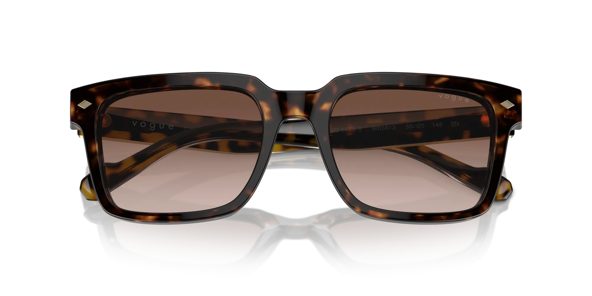 VOGUE EYEWEAR VO5573S W65613 Occhiali da sole Acetato Marrone Marrone Pillow Normale Sfumato - immagine 2