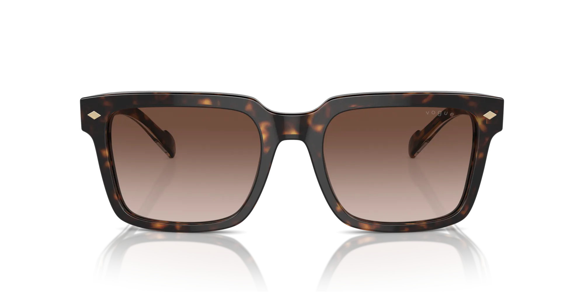 VOGUE EYEWEAR VO5573S W65613 Occhiali da sole Acetato Marrone Marrone Pillow Normale Sfumato - immagine 3