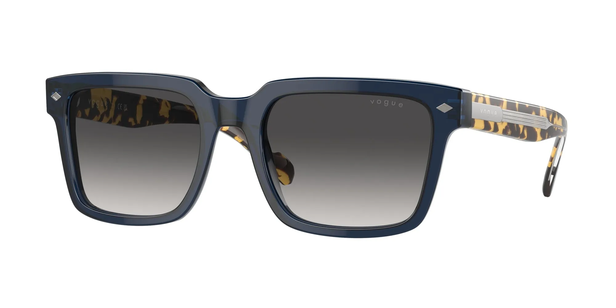 VOGUE EYEWEAR VO5573S 31438G Occhiali da sole Acetato Blu Grigio Pillow Normale Sfumato - immagine 1