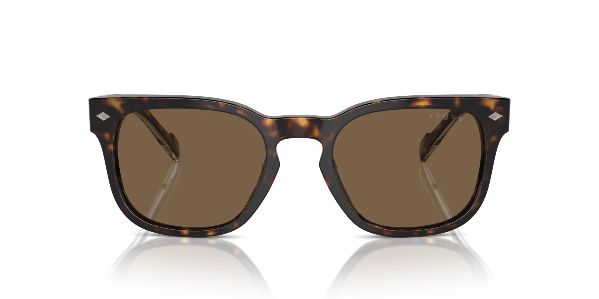 VOGUE EYEWEAR VO5571S W65673 Occhiali da sole Acetato Marrone Marrone Squadrata Normale - immagine 3