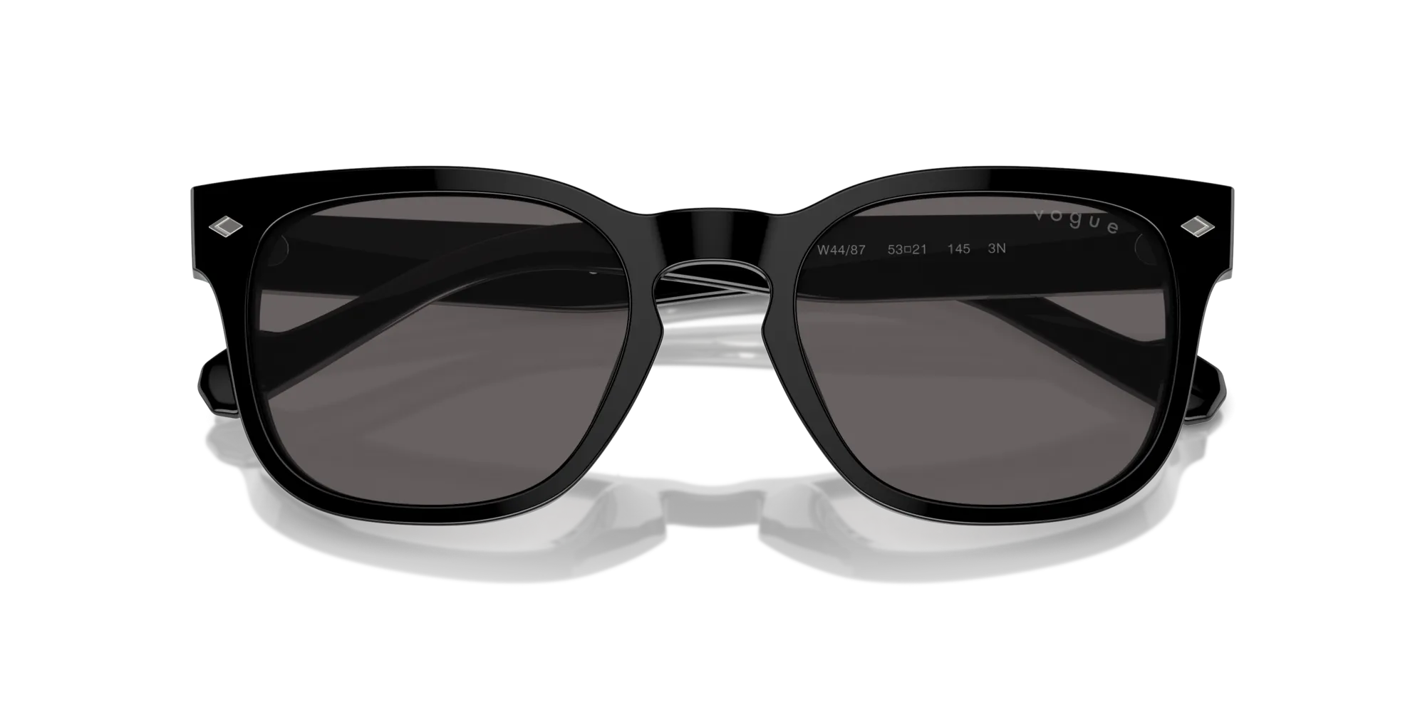 VOGUE EYEWEAR VO5571S W44/87 Occhiali da sole Acetato Nero Grigio Squadrata Normale - immagine 2