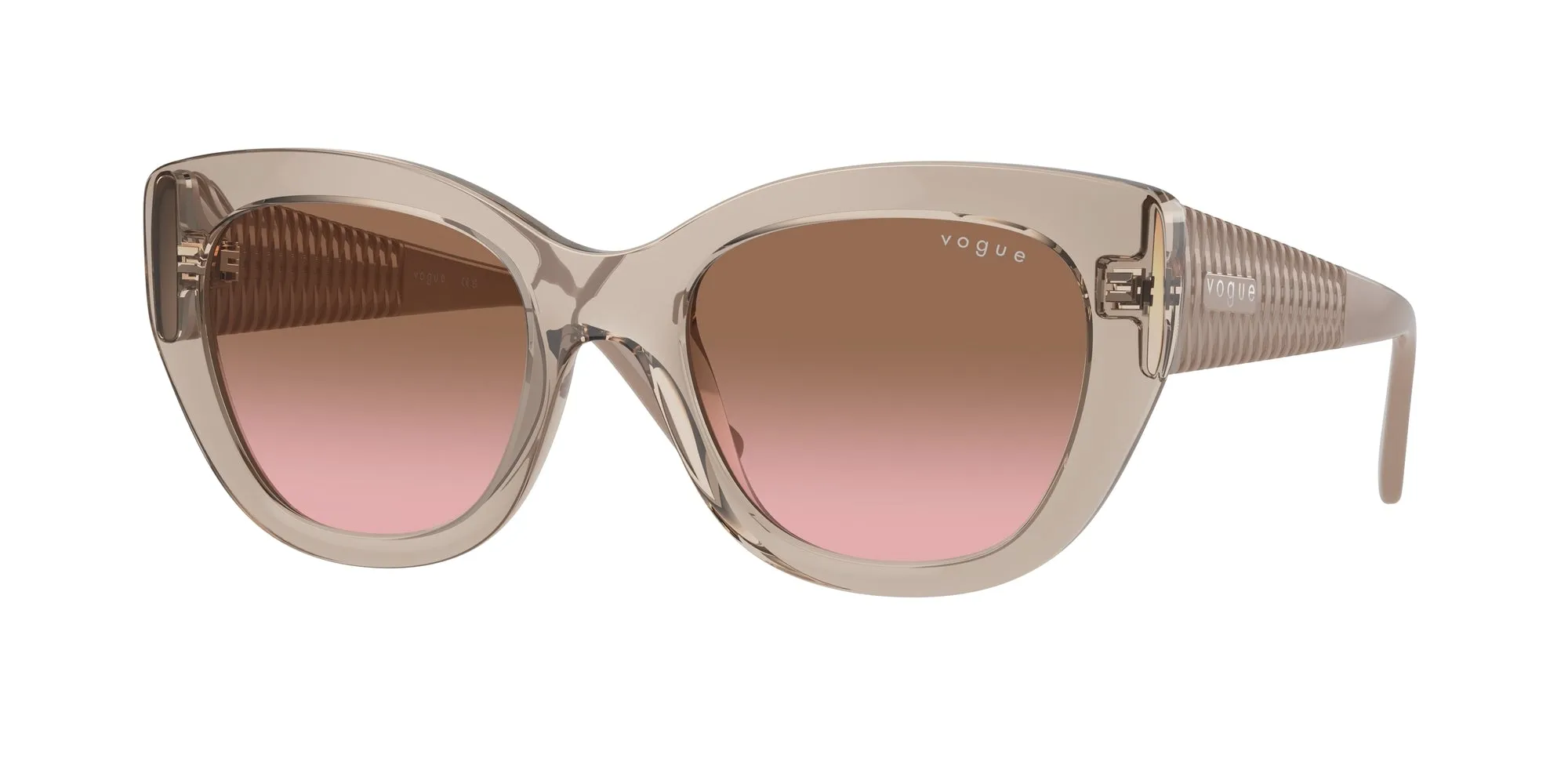 VOGUE EYEWEAR VO5567S 299014 Occhiali da sole Nylon Marrone Rosa Farfalla Normale Sfumato - immagine 1