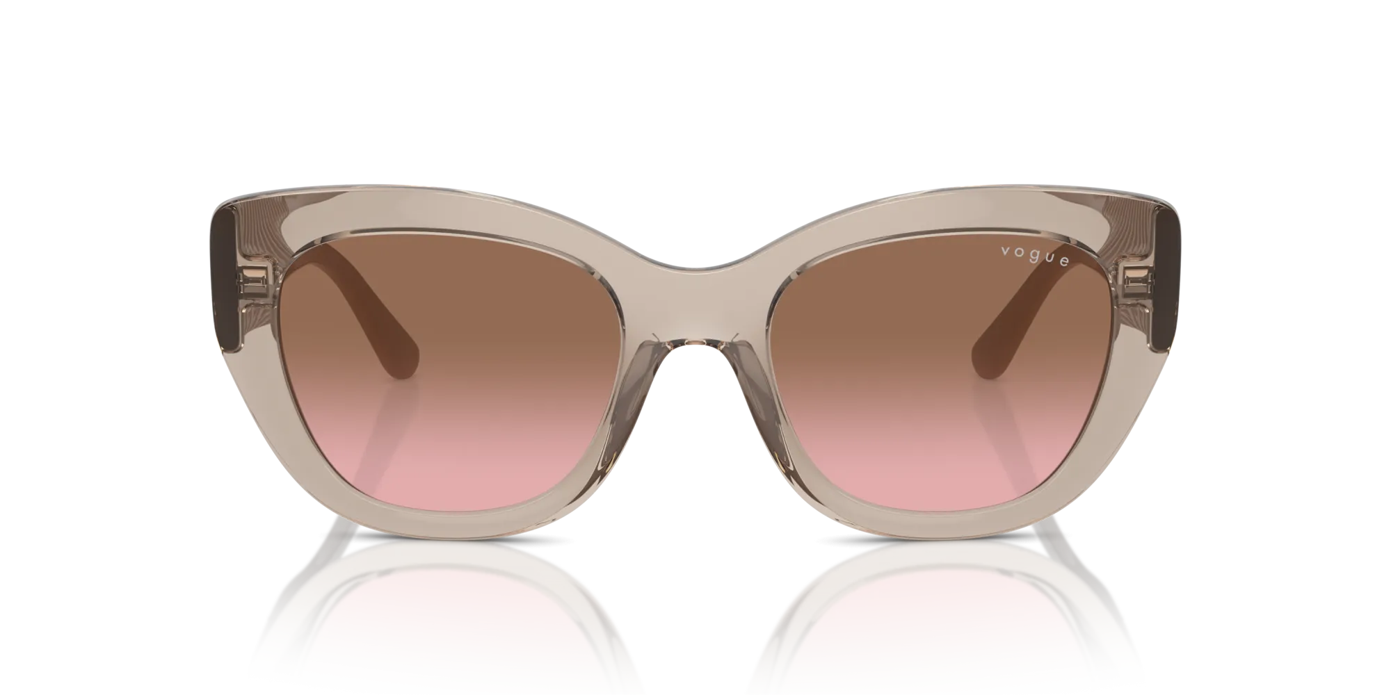 VOGUE EYEWEAR VO5567S 299014 Occhiali da sole Nylon Marrone Rosa Farfalla Normale Sfumato - immagine 3