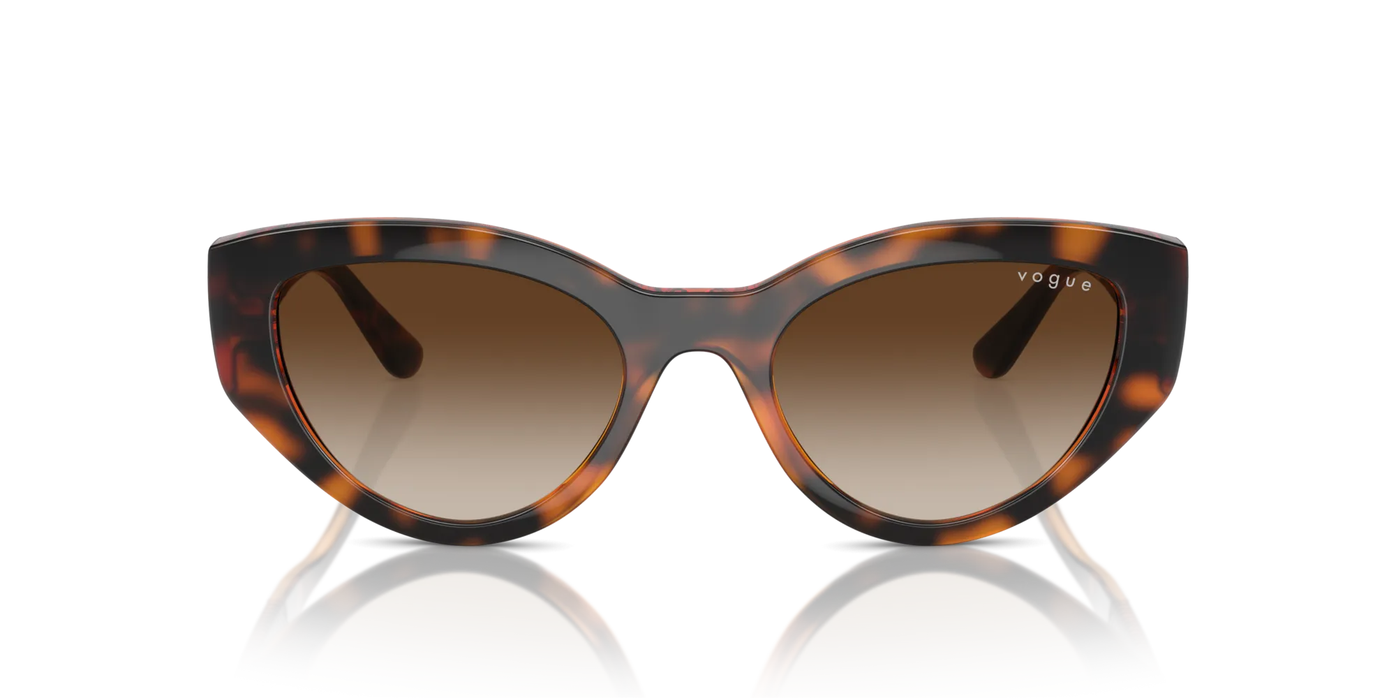 VOGUE EYEWEAR VO5566S W65613 Occhiali da sole Nylon Marrone Marrone Cat Eye Normale Sfumato - immagine 3