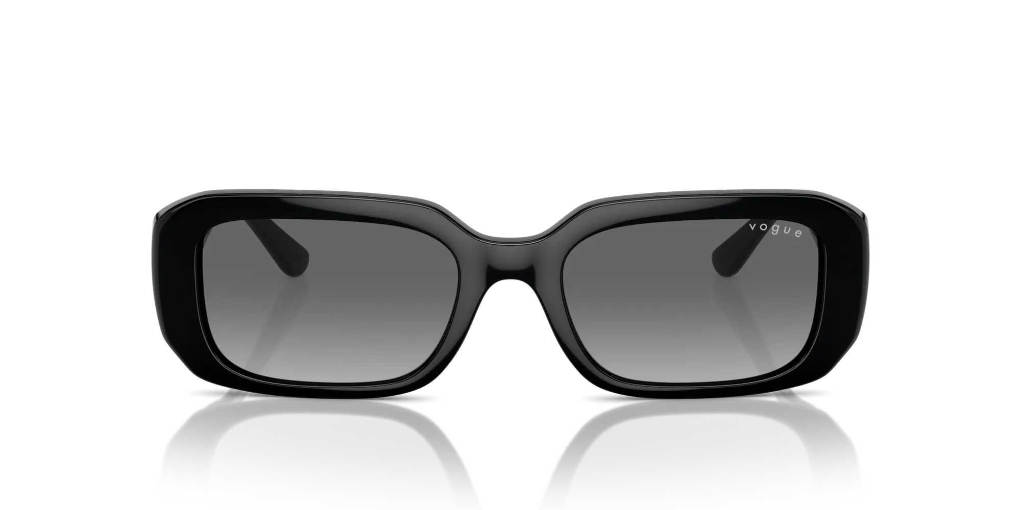 VOGUE EYEWEAR VO5565S W44/11 Occhiali da sole Nylon Nero Grigio Pillow Normale Sfumato - immagine 3