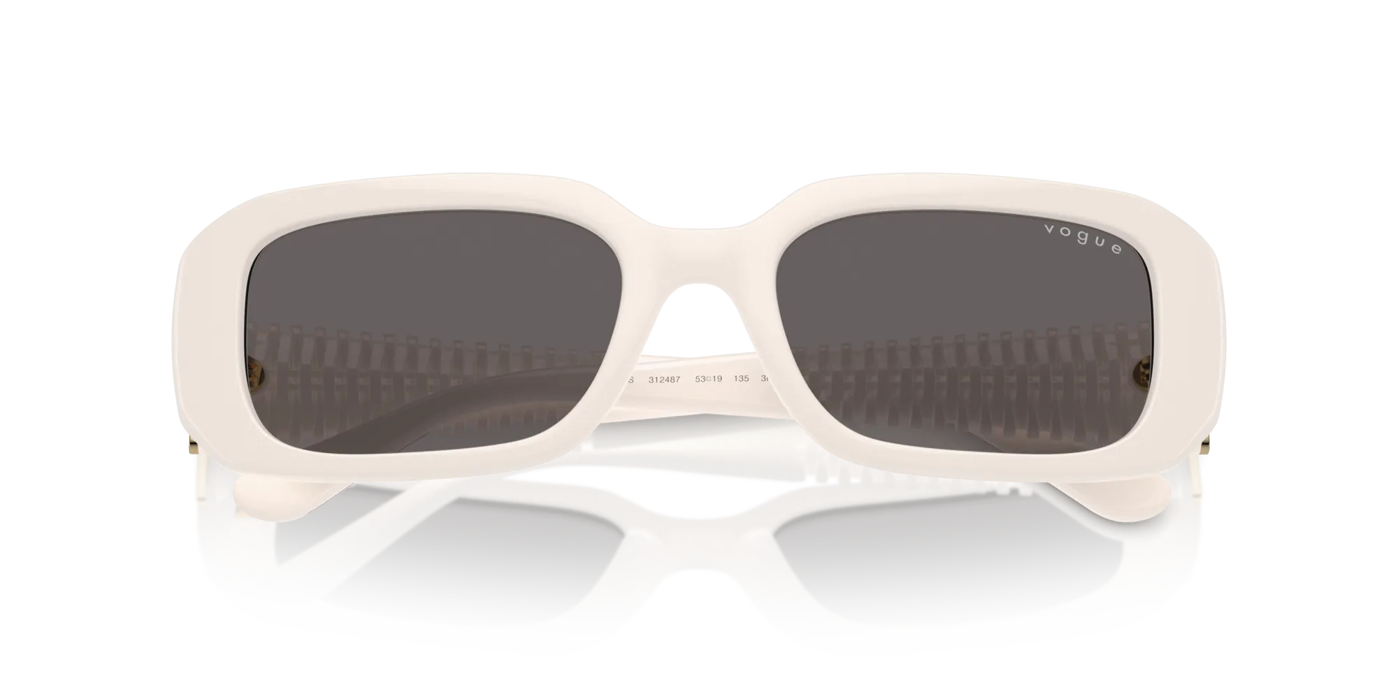 VOGUE EYEWEAR VO5565S 312487 Occhiali da sole Nylon Bianco Grigio Pillow Normale - immagine 2