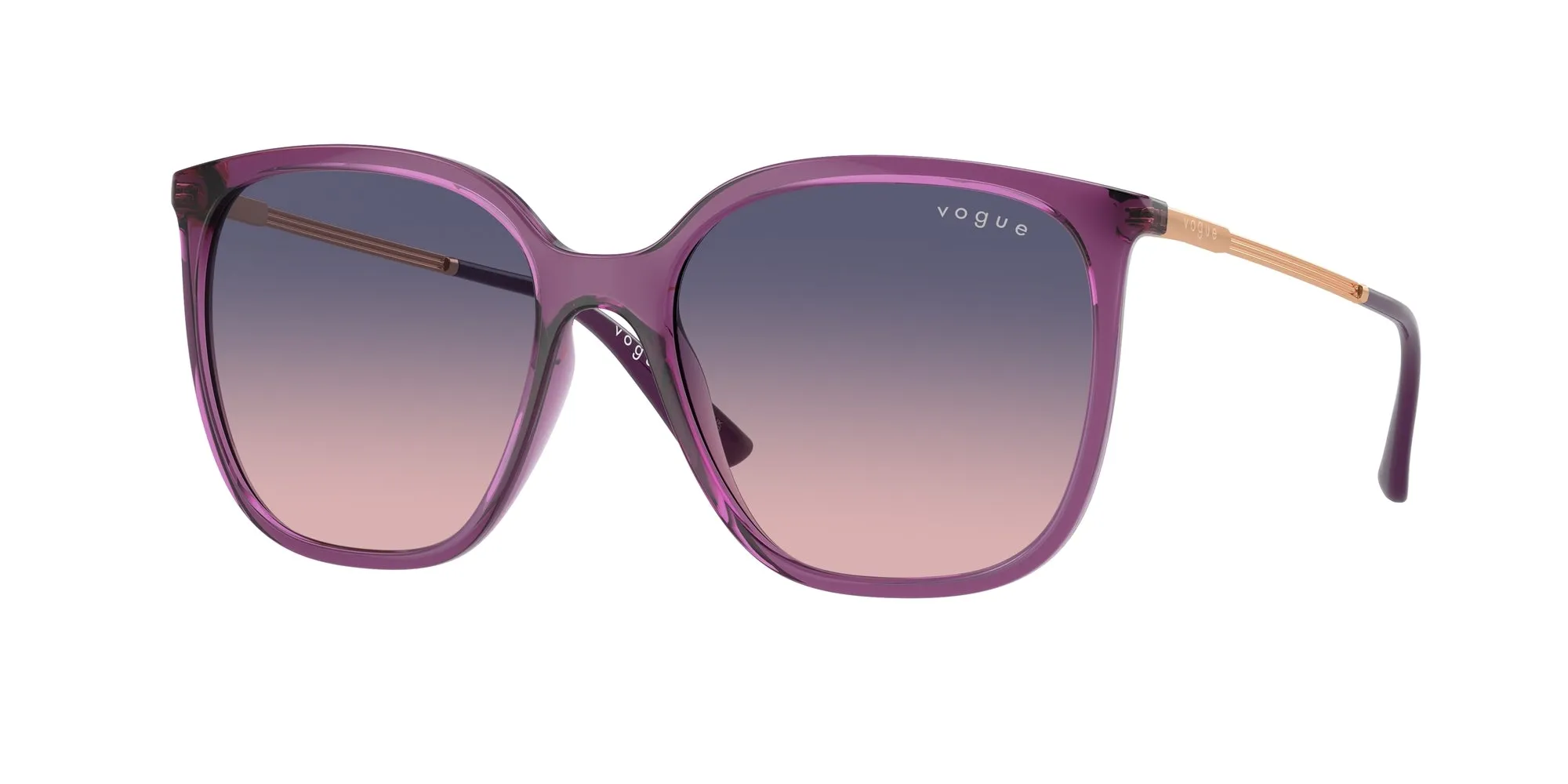 VOGUE EYEWEAR VO5564S 3119I6 Occhiali da sole Nylon Viola Rosa Squadrata Normale Sfumato - immagine 1