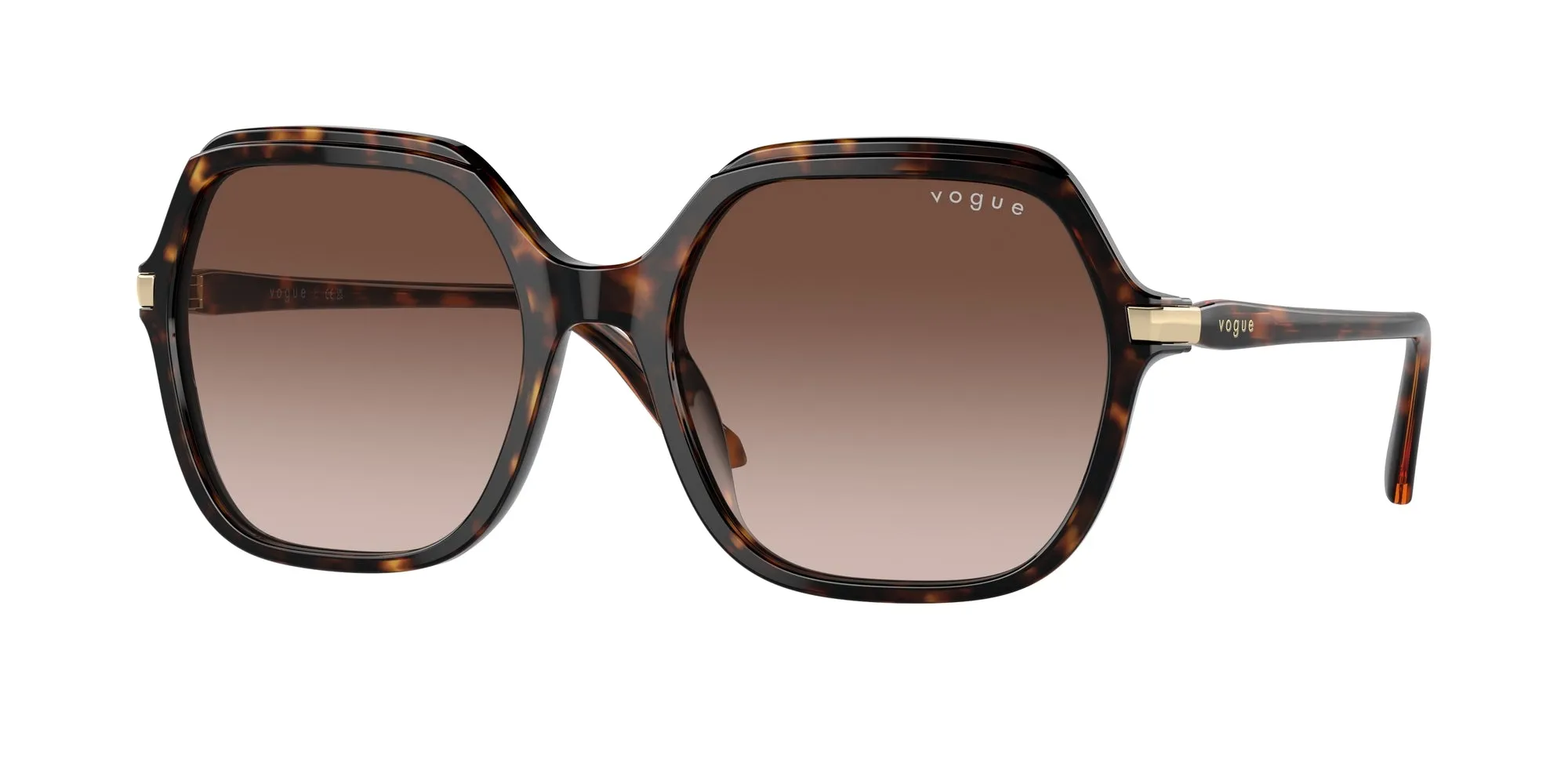 VOGUE EYEWEAR VO5561S W65613 Occhiali da sole Acetato Marrone Marrone Squadrata Normale Sfumato - immagine 1