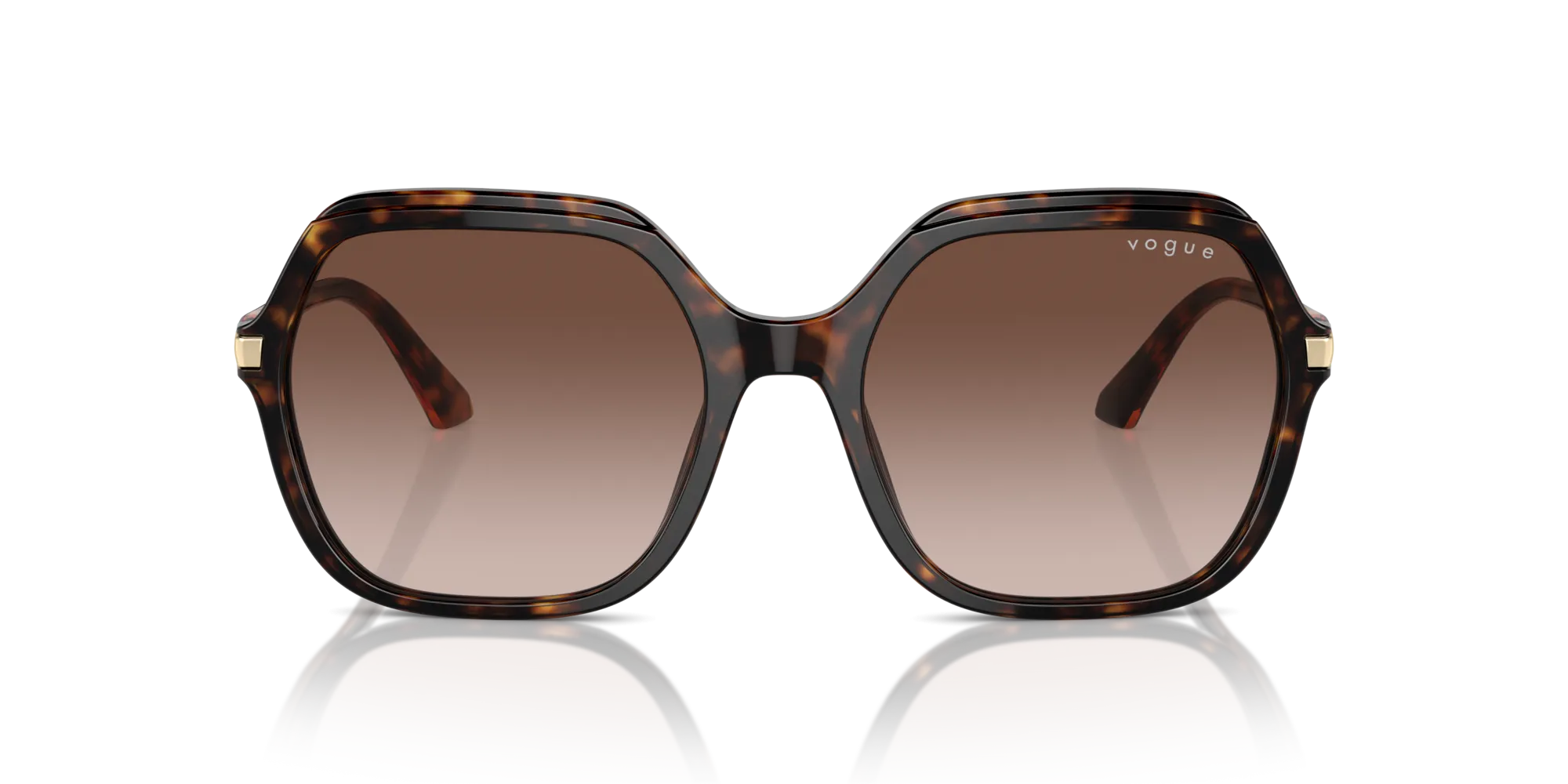VOGUE EYEWEAR VO5561S W65613 Occhiali da sole Acetato Marrone Marrone Squadrata Normale Sfumato - immagine 3