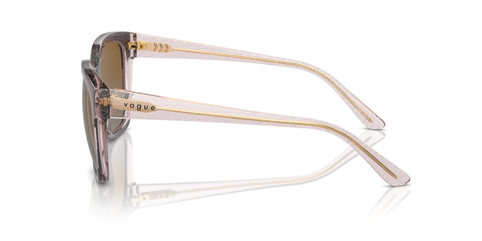 VOGUE EYEWEAR VO5558S 3136T5 Occhiali da sole Nylon Marrone Grigio Squadrata Polarizzata Sfumato - immagine 4