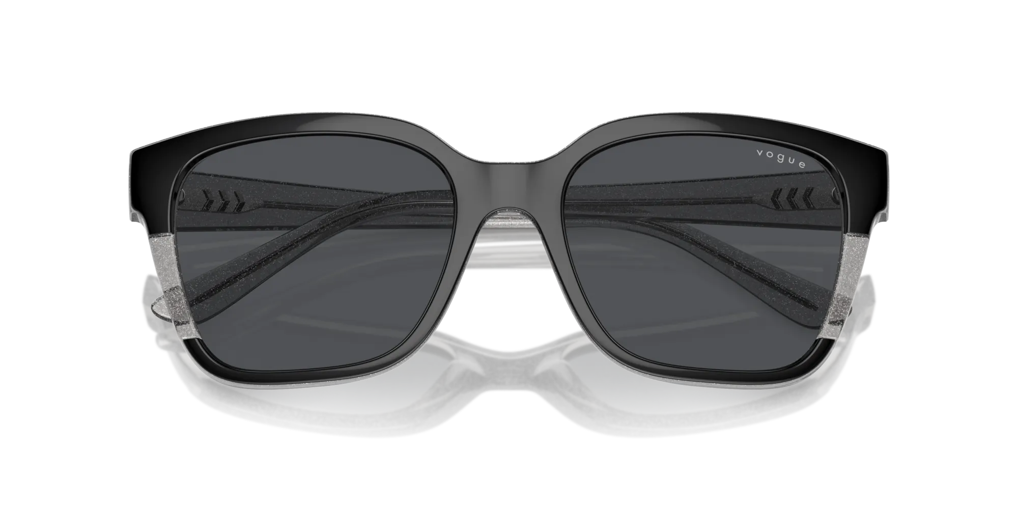 VOGUE EYEWEAR VO5558S 313387 Occhiali da sole Nylon Nero Grigio Squadrata Normale - immagine 2