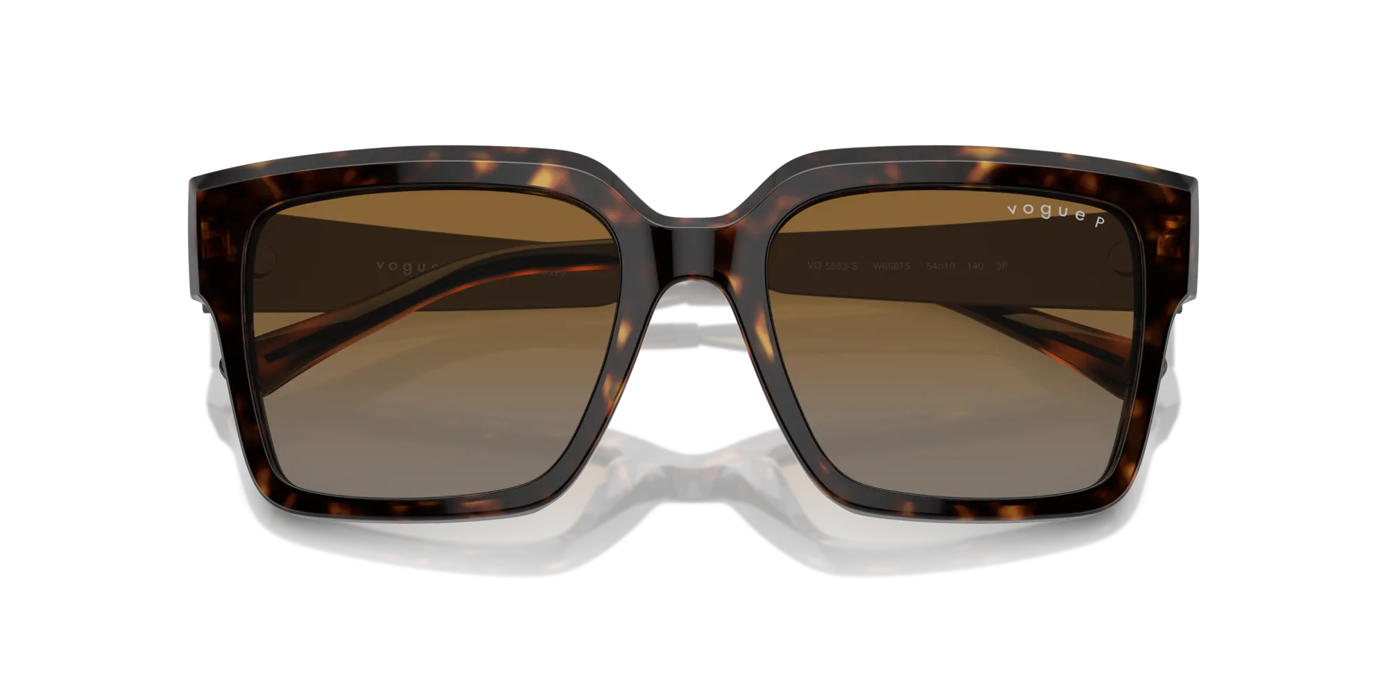 VOGUE EYEWEAR VO5553S W656T5 Occhiali da sole Acetato Marrone Marrone Squadrata Polarizzata - immagine 2