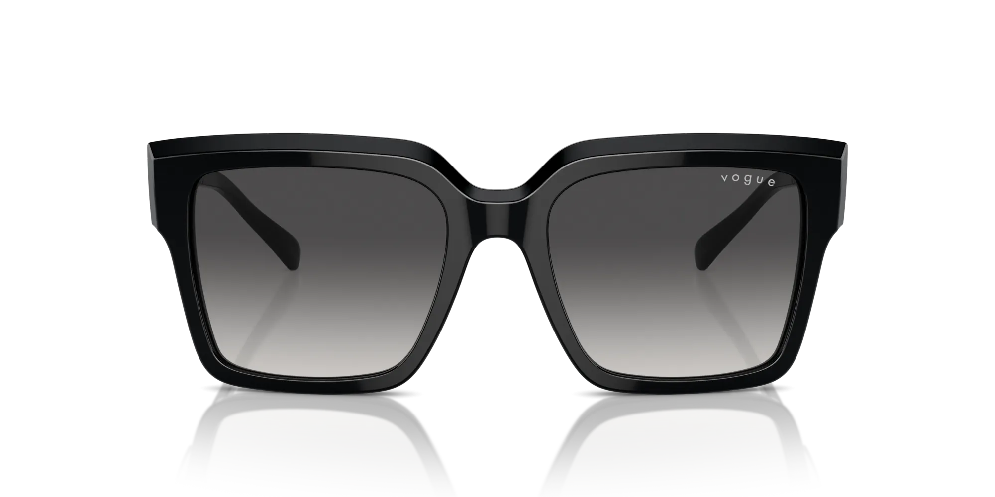VOGUE EYEWEAR VO5553S W44/8G Occhiali da sole Acetato Nero Grigio Squadrata Normale Sfumato - immagine 3