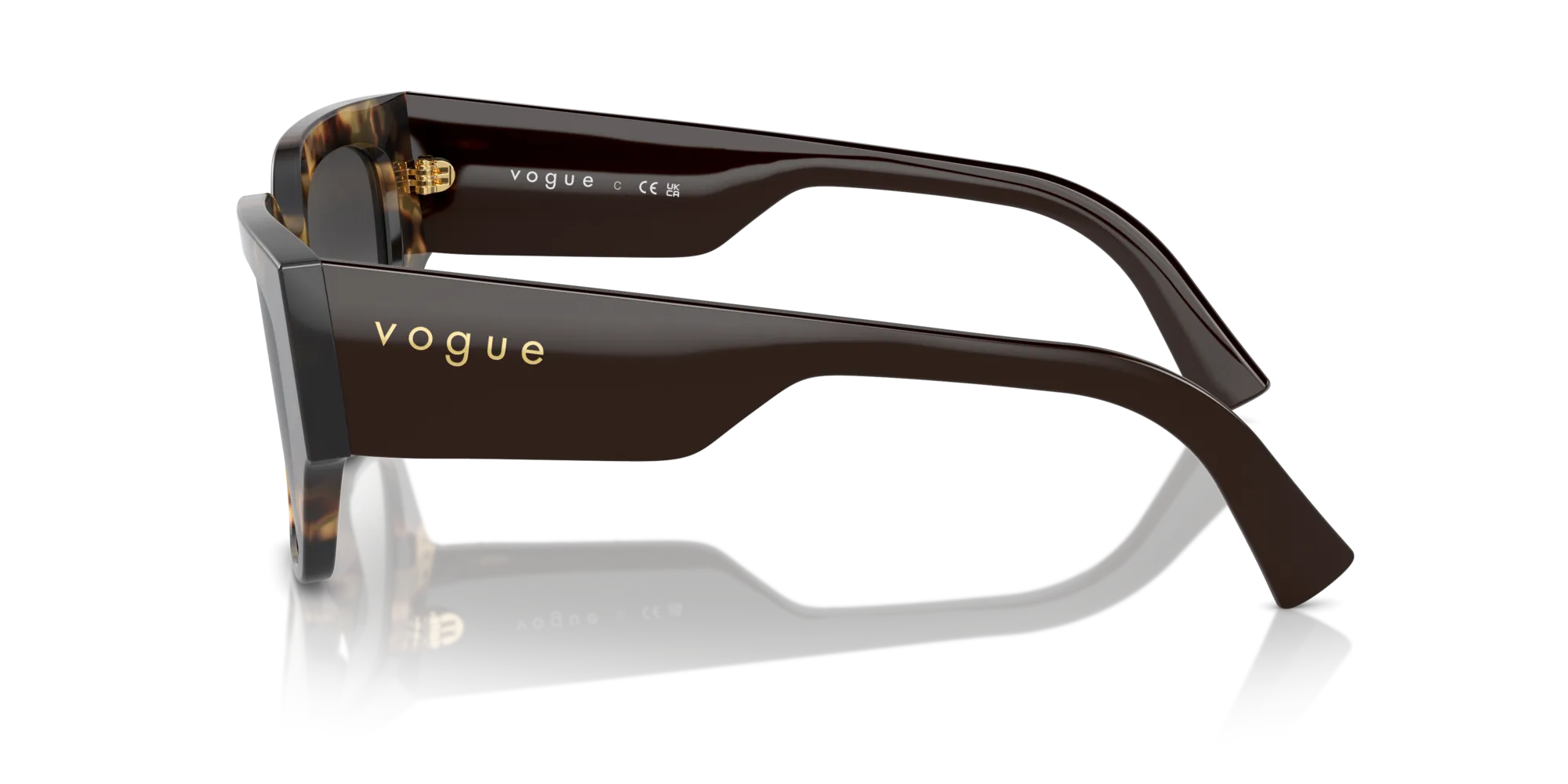 VOGUE EYEWEAR VO5409S 26058G Occhiali da sole Acetato Tartaruga Grigio Geometrica Normale Sfumato - immagine 4