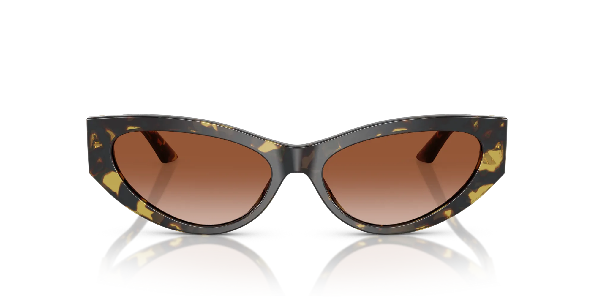 Versace VE4470B 547013 Occhiali da sole Acetato Tartaruga Marrone Cat Eye Normale Sfumato - immagine 3