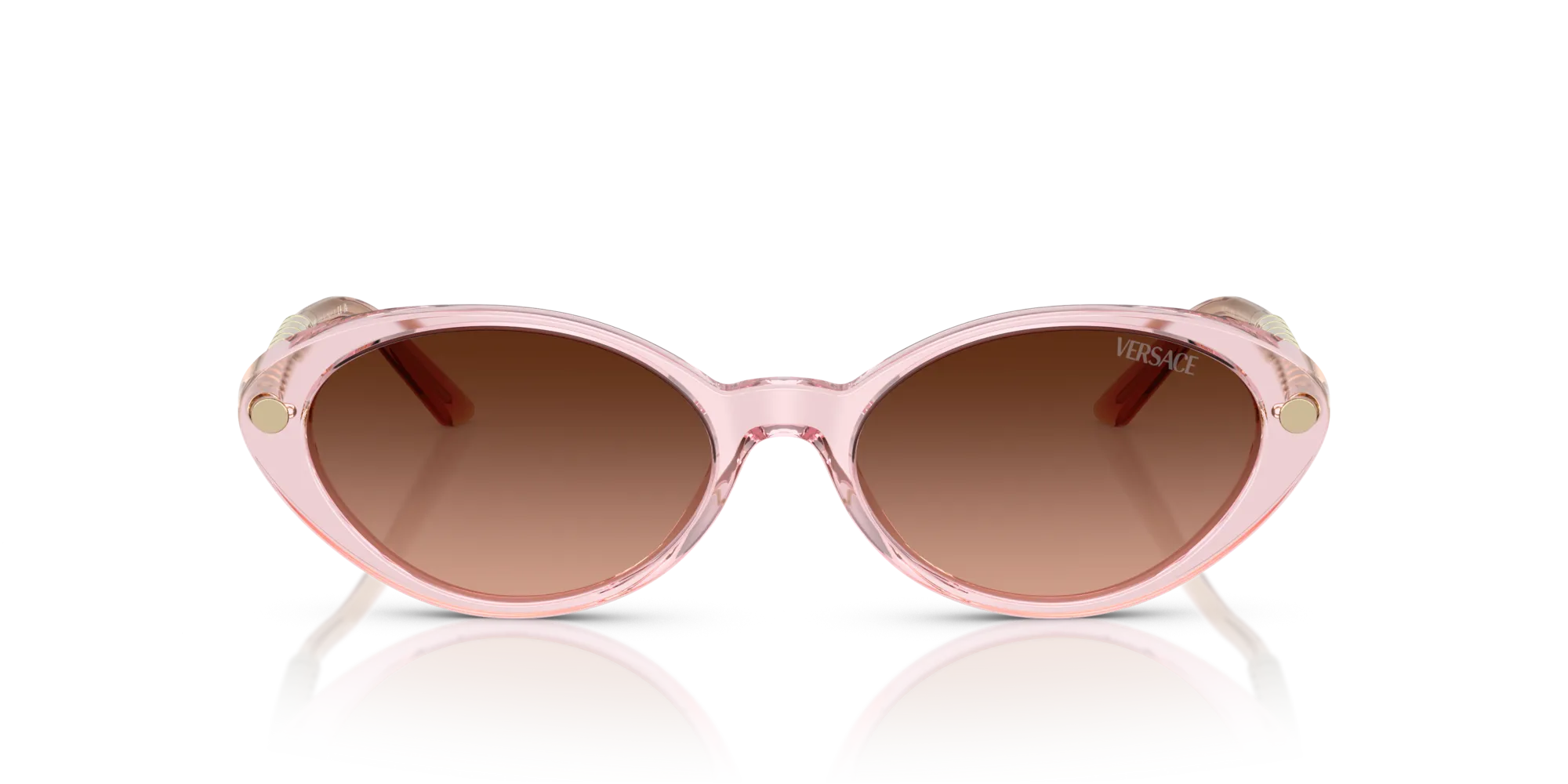 Versace VE4469 54725M Occhiali da sole Acetato Rosa Rosa Rotonda Normale Sfumato - immagine 3