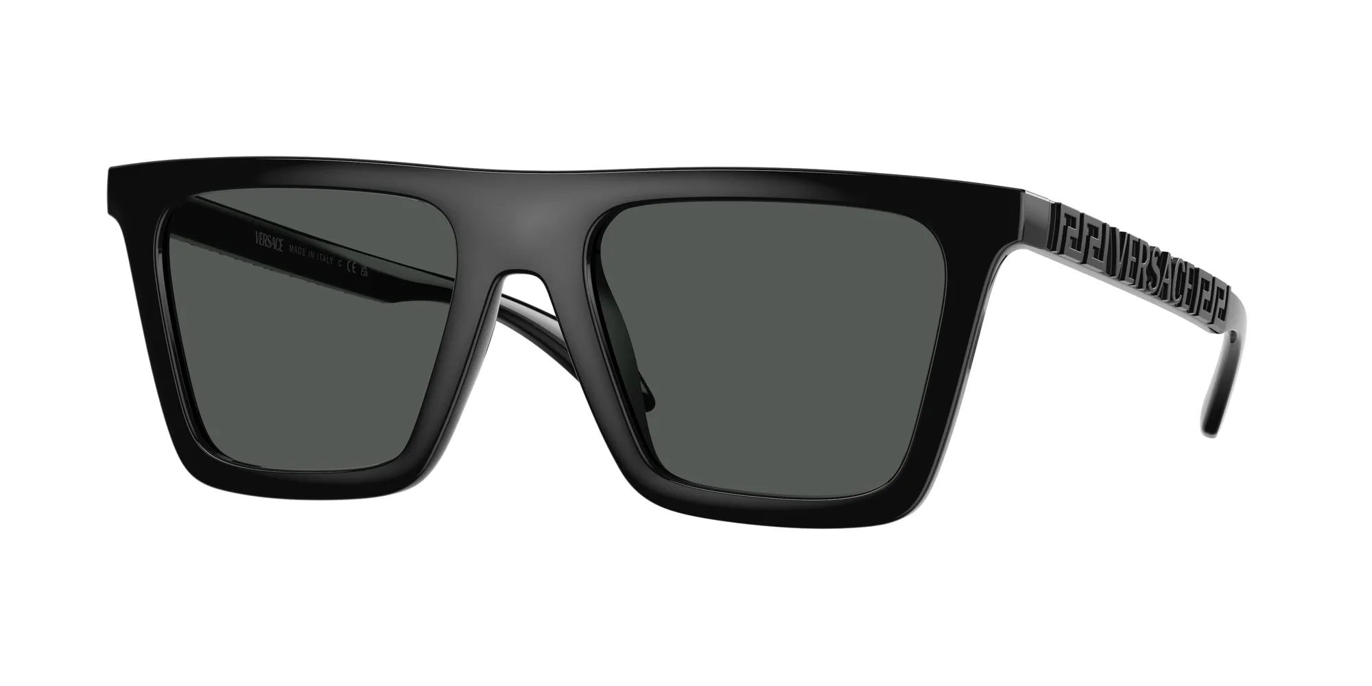 Versace VE4468U GB1/87 Occhiali da sole Nylon Nero Grigio Squadrata Normale - immagine 1