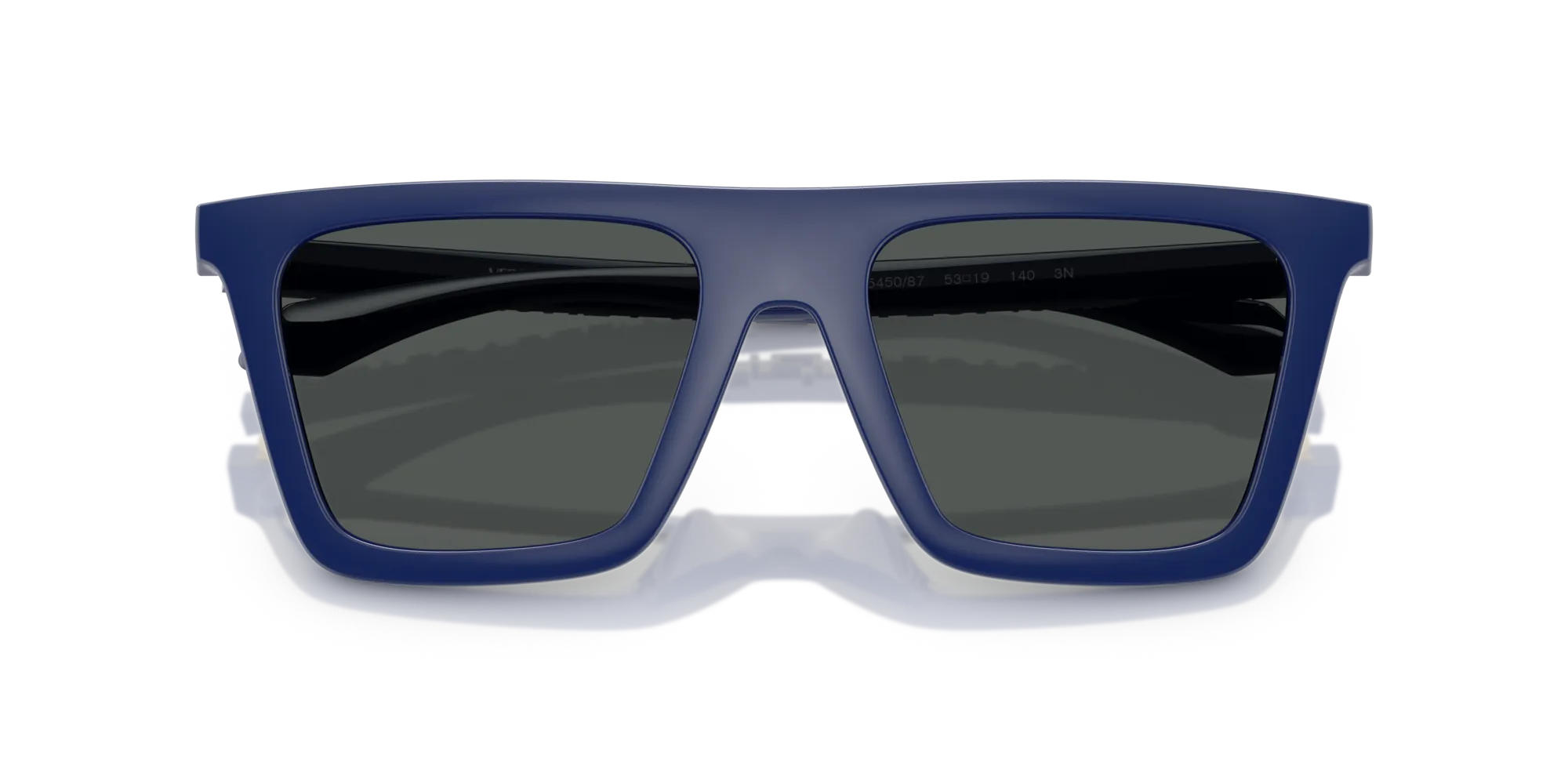 Versace VE4468U 545087 Occhiali da sole Nylon Blu Grigio Squadrata Normale - immagine 2