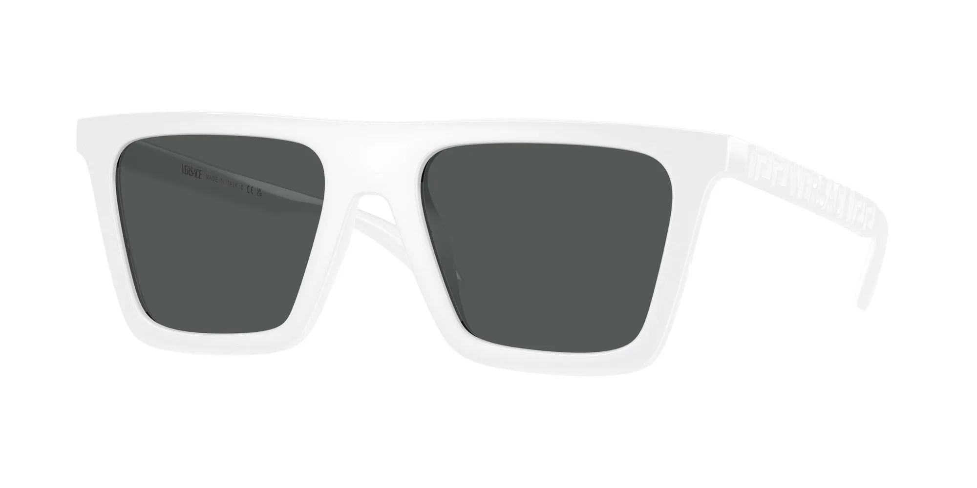 Versace VE4468U 314/87 Occhiali da sole Nylon Bianco Grigio Squadrata Normale - immagine 1