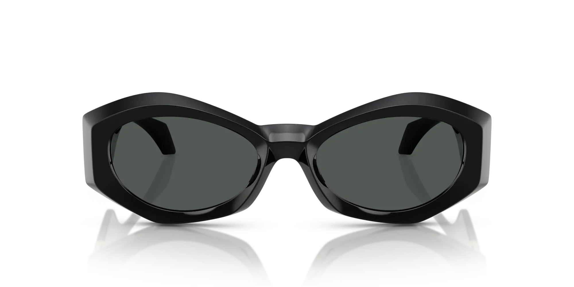 Versace VE4466U GB1/87 Occhiali da sole Iniettato Nero Grigio Geometrica Normale - immagine 3