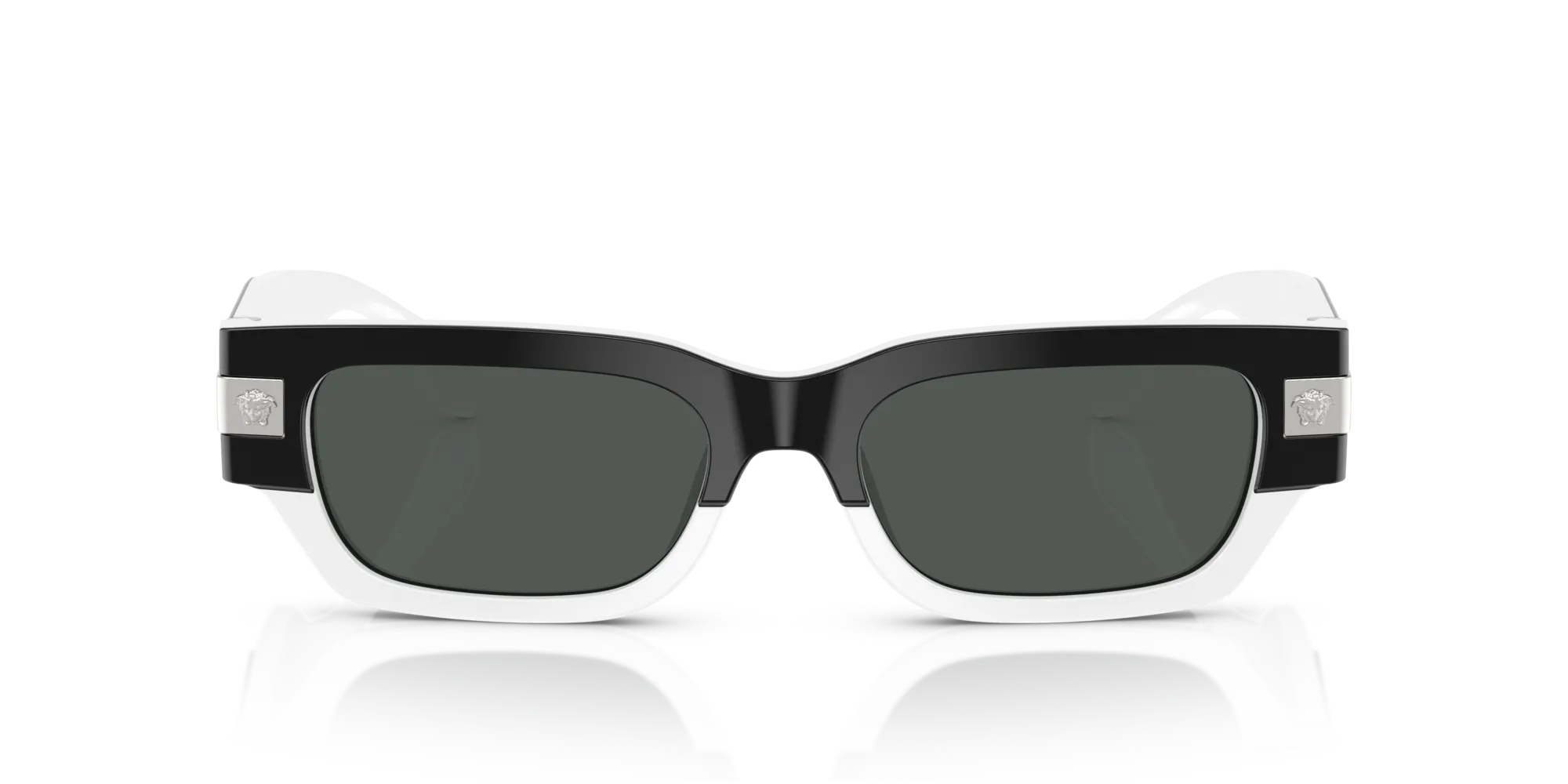 Versace VE4465 545987 Occhiali da sole Acetato Nero Grigio Squadrata Normale - immagine 3