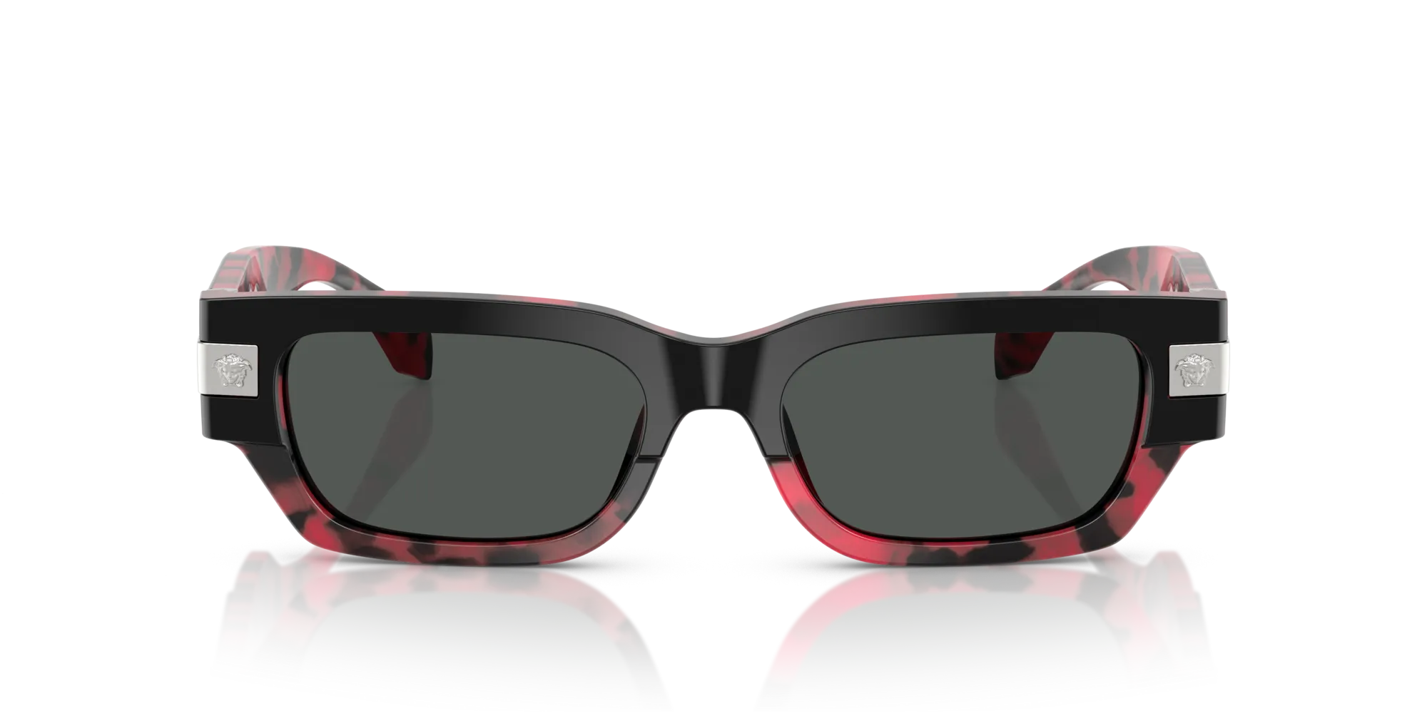 Versace VE4465 545787 Occhiali da sole Acetato Nero Grigio Squadrata Normale - immagine 3
