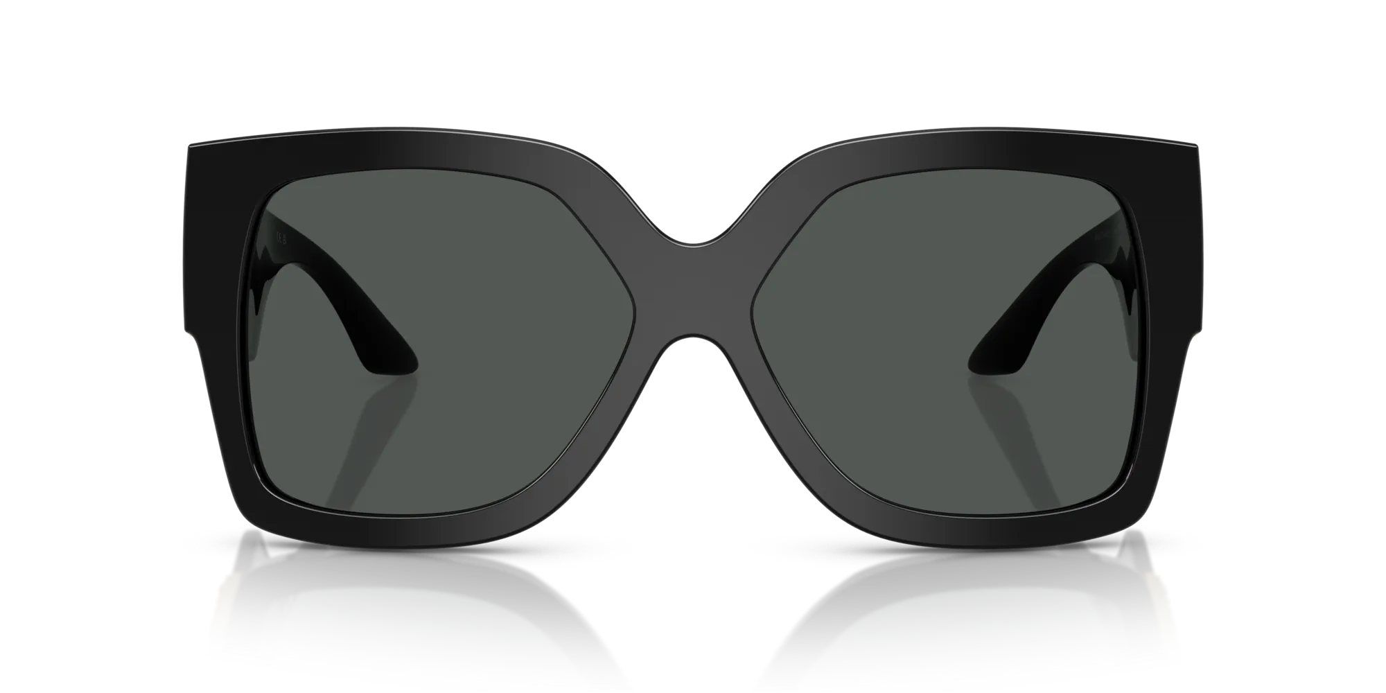 Versace VE4402 547887 Occhiali da sole Acetato Nero Grigio Squadrata Normale - immagine 3