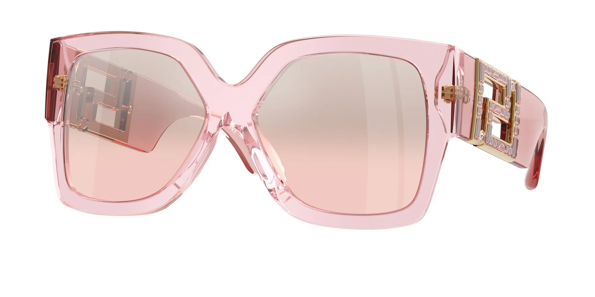 Versace VE4402 54727E Occhiali da sole Acetato Rosa Rosa Squadrata Normale Specchiato - immagine 1