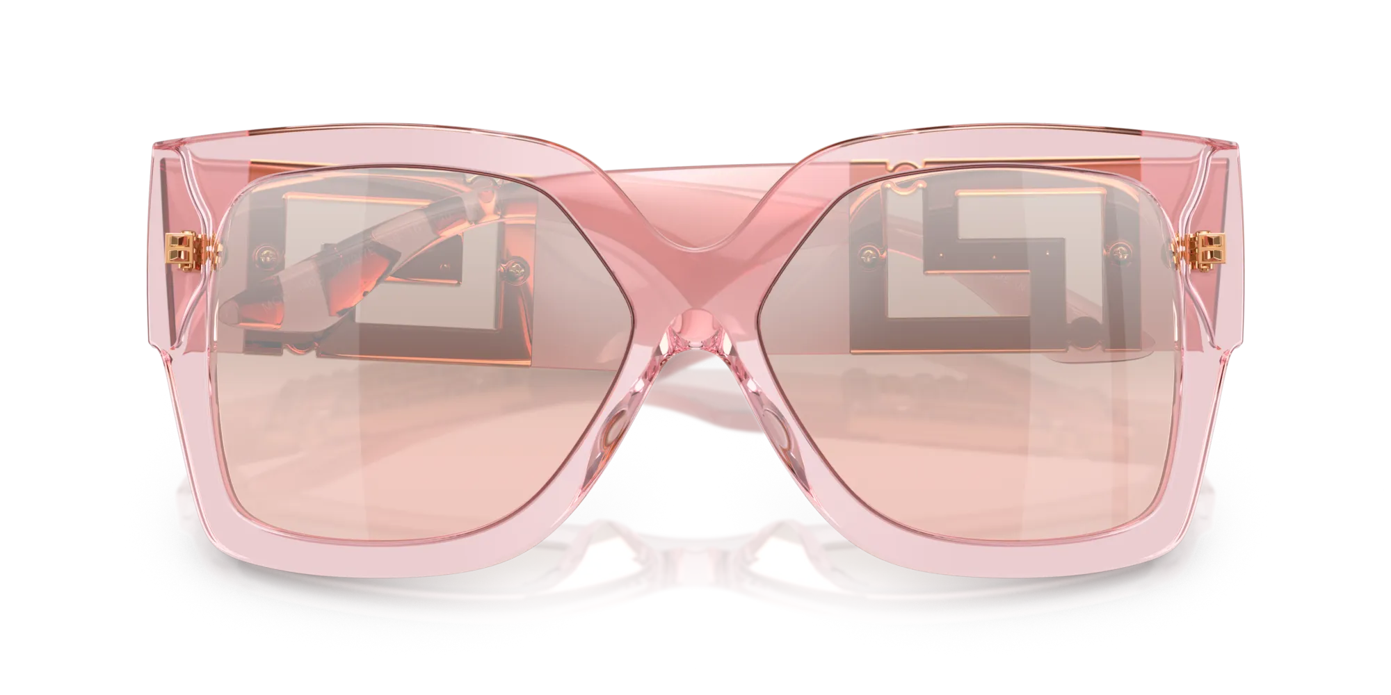 Versace VE4402 54727E Occhiali da sole Acetato Rosa Rosa Squadrata Normale Specchiato - immagine 2