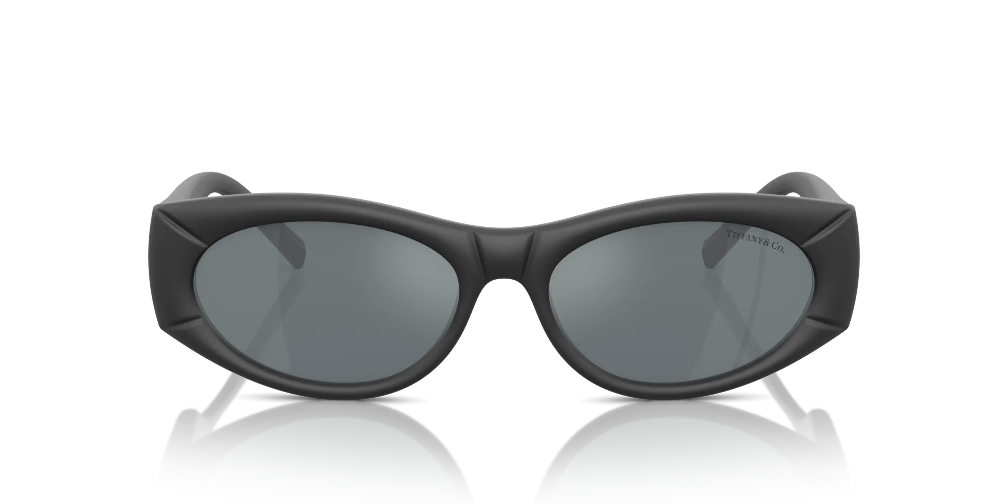 Tiffany TF4222U 84136G Occhiali da sole Iniettato Nero Grigio Rotonda Specchiate Specchiato - immagine 3
